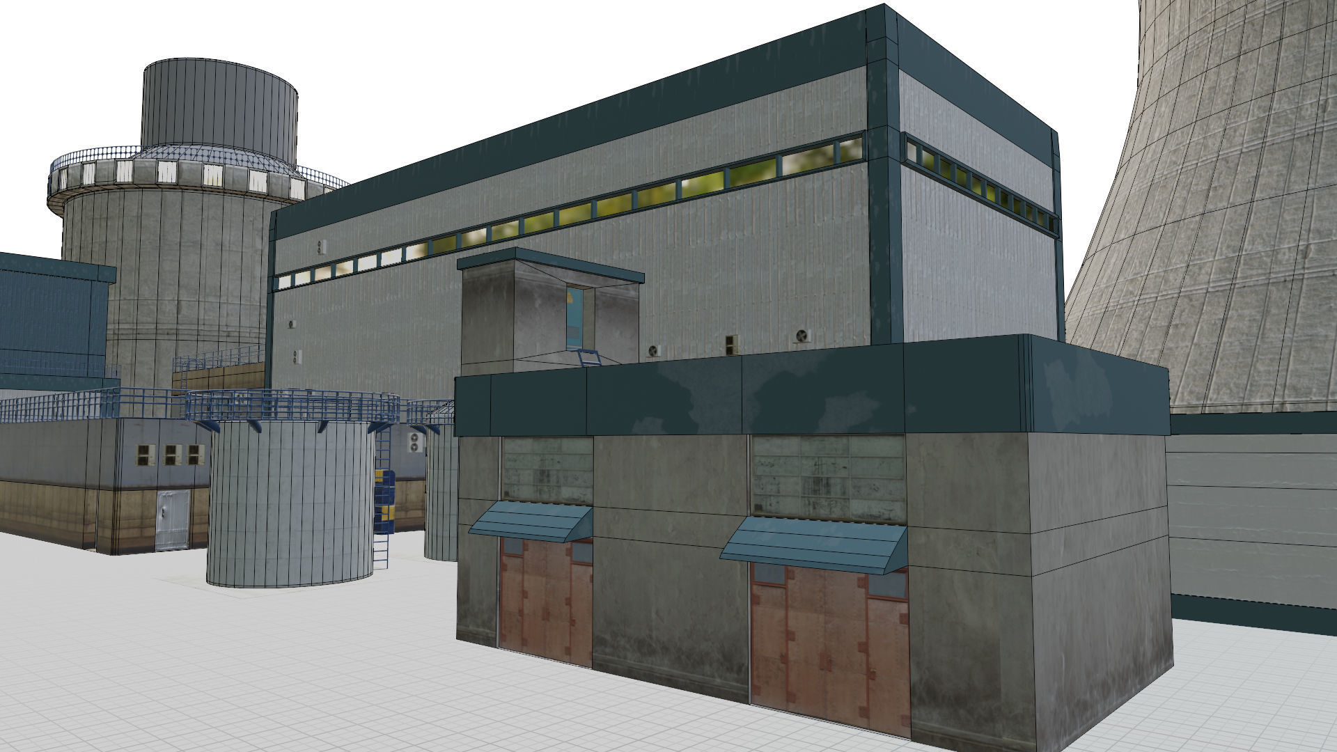 Nuclear Power Plant  3D model 3D model_50