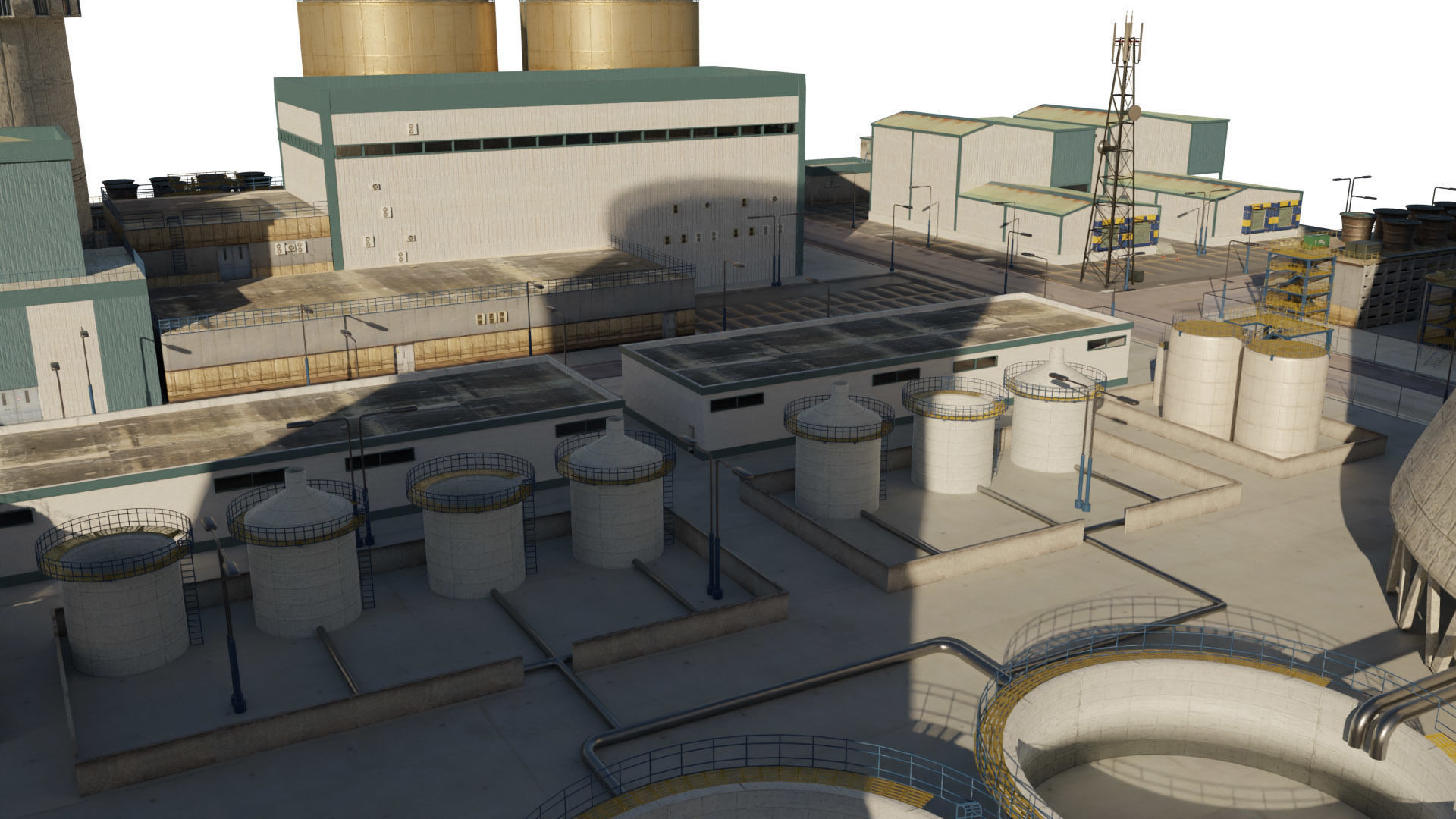 Nuclear Power Plant  3D model 3D model_32
