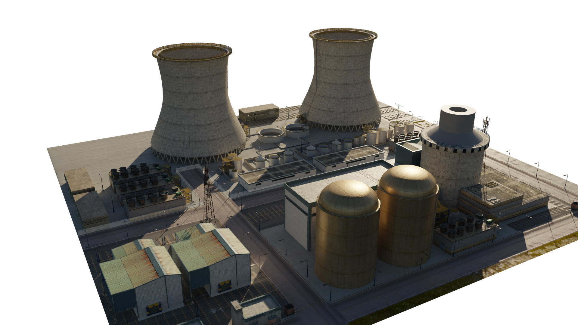 Nuclear Power Plant  3D model 3D model_24