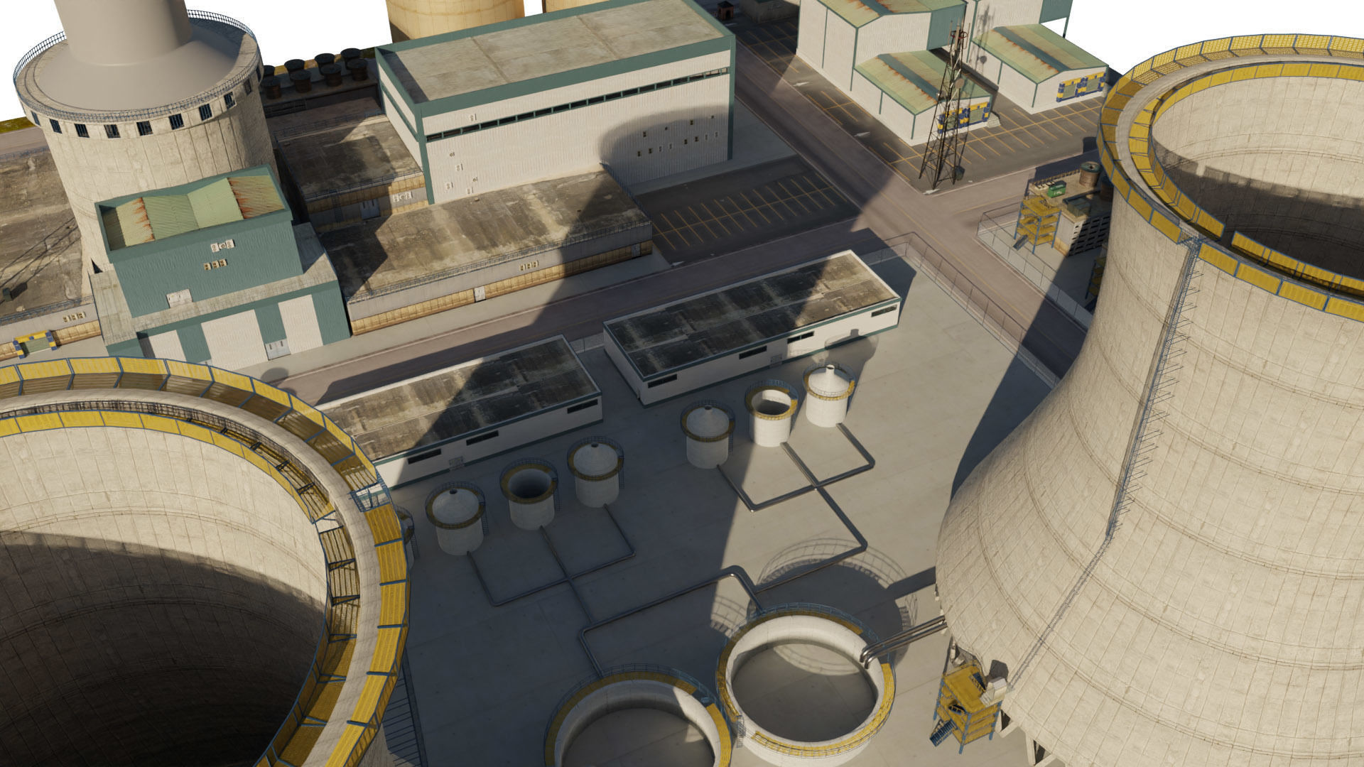 Nuclear Power Plant  3D model 3D model_4