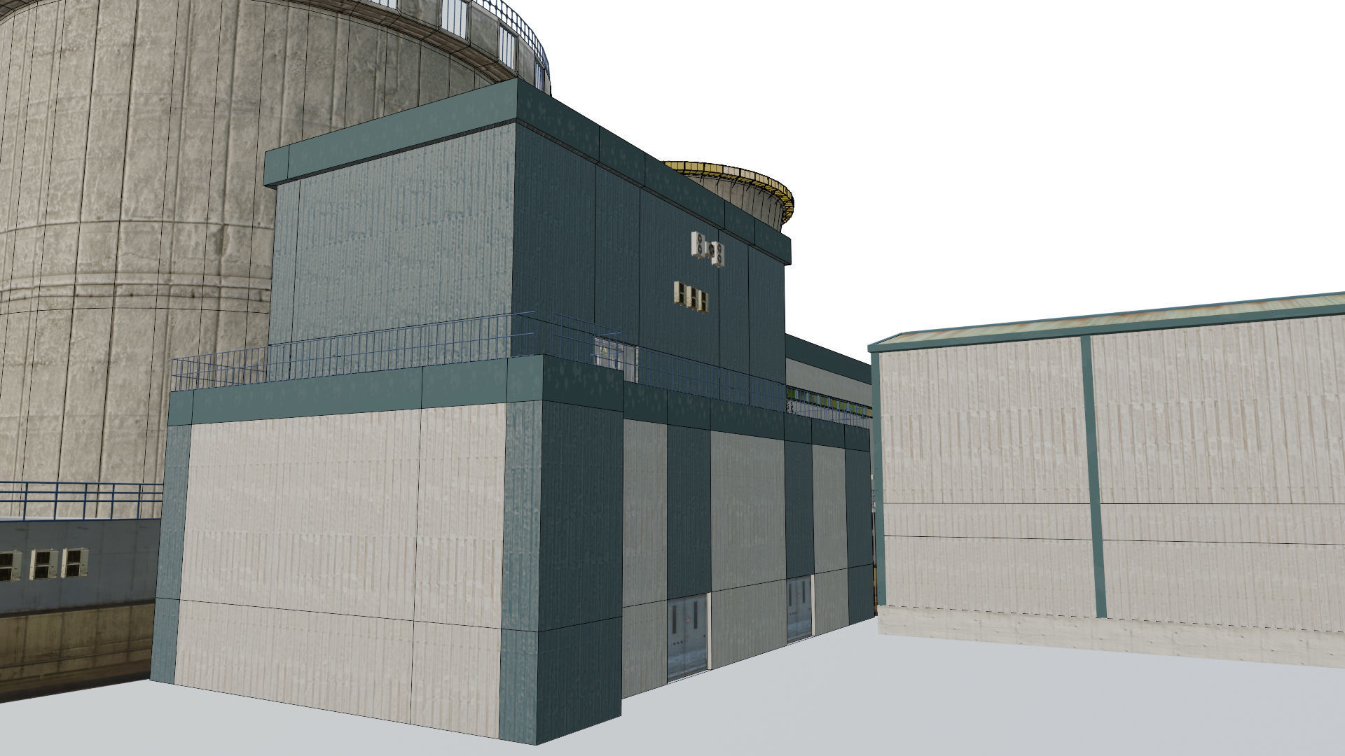 Nuclear Power Plant  3D model 3D model_41
