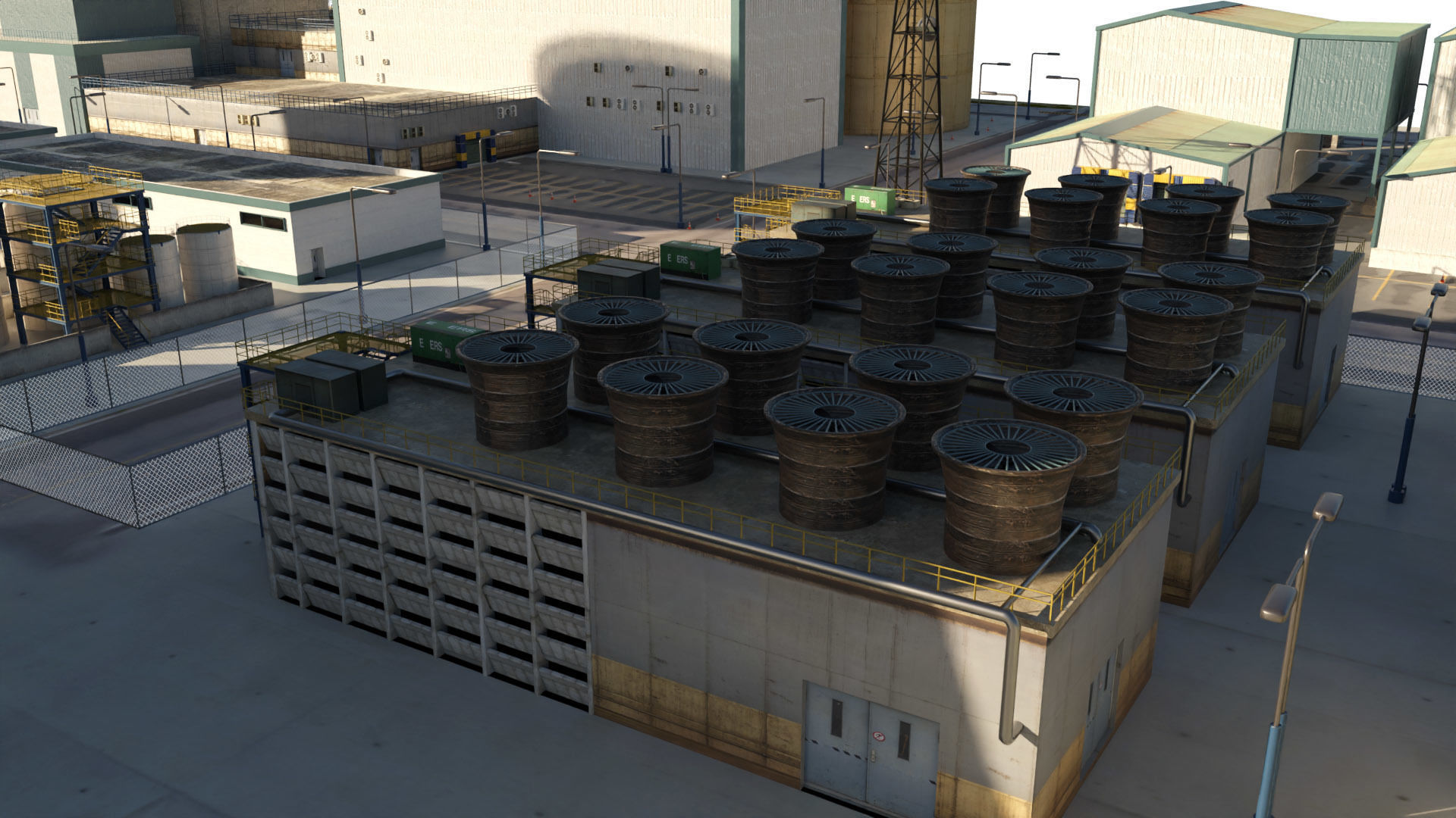 Nuclear Power Plant  3D model 3D model_21