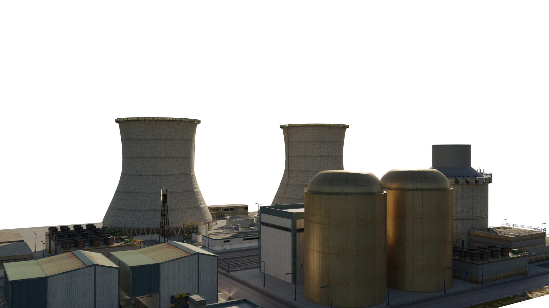 Nuclear Power Plant  3D model 3D model_14