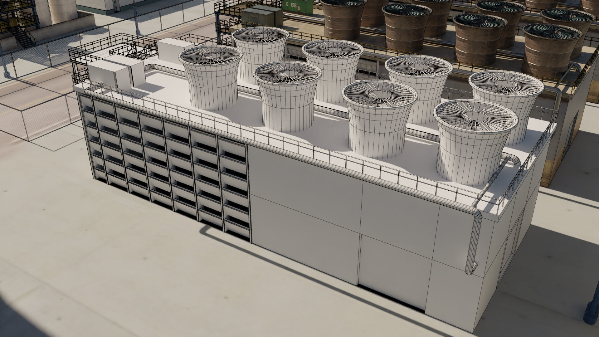 Nuclear Power Plant  3D model 3D model_40