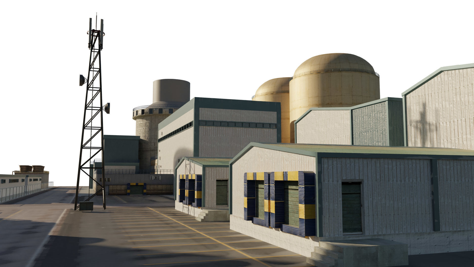 Nuclear Power Plant  3D model 3D model_9