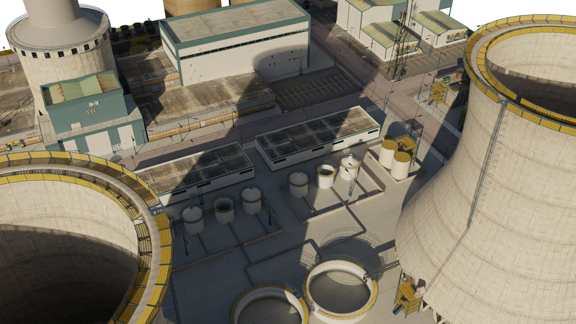 Nuclear Power Plant  3D model 3D model_23