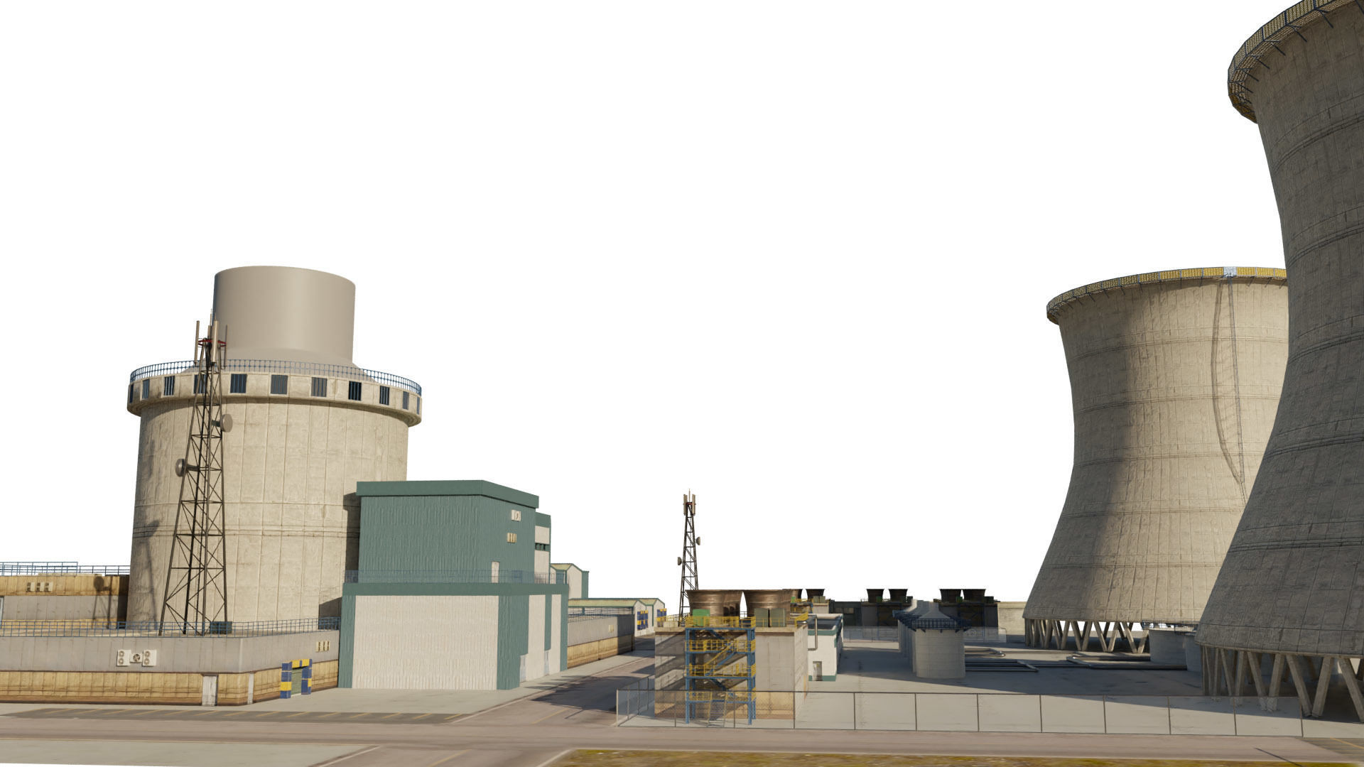 Nuclear Power Plant  3D model 3D model_12