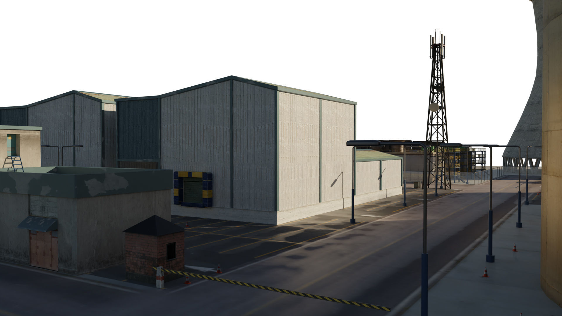 Nuclear Power Plant  3D model 3D model_3