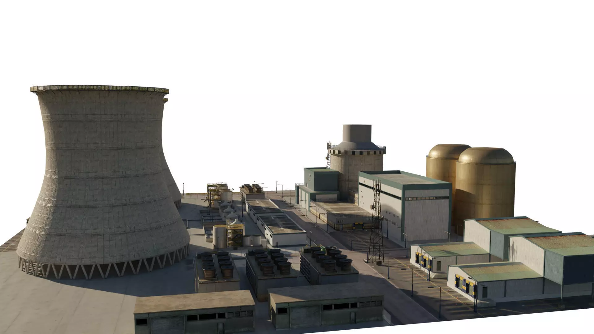 Nuclear Power Plant  3D model 3D model_0
