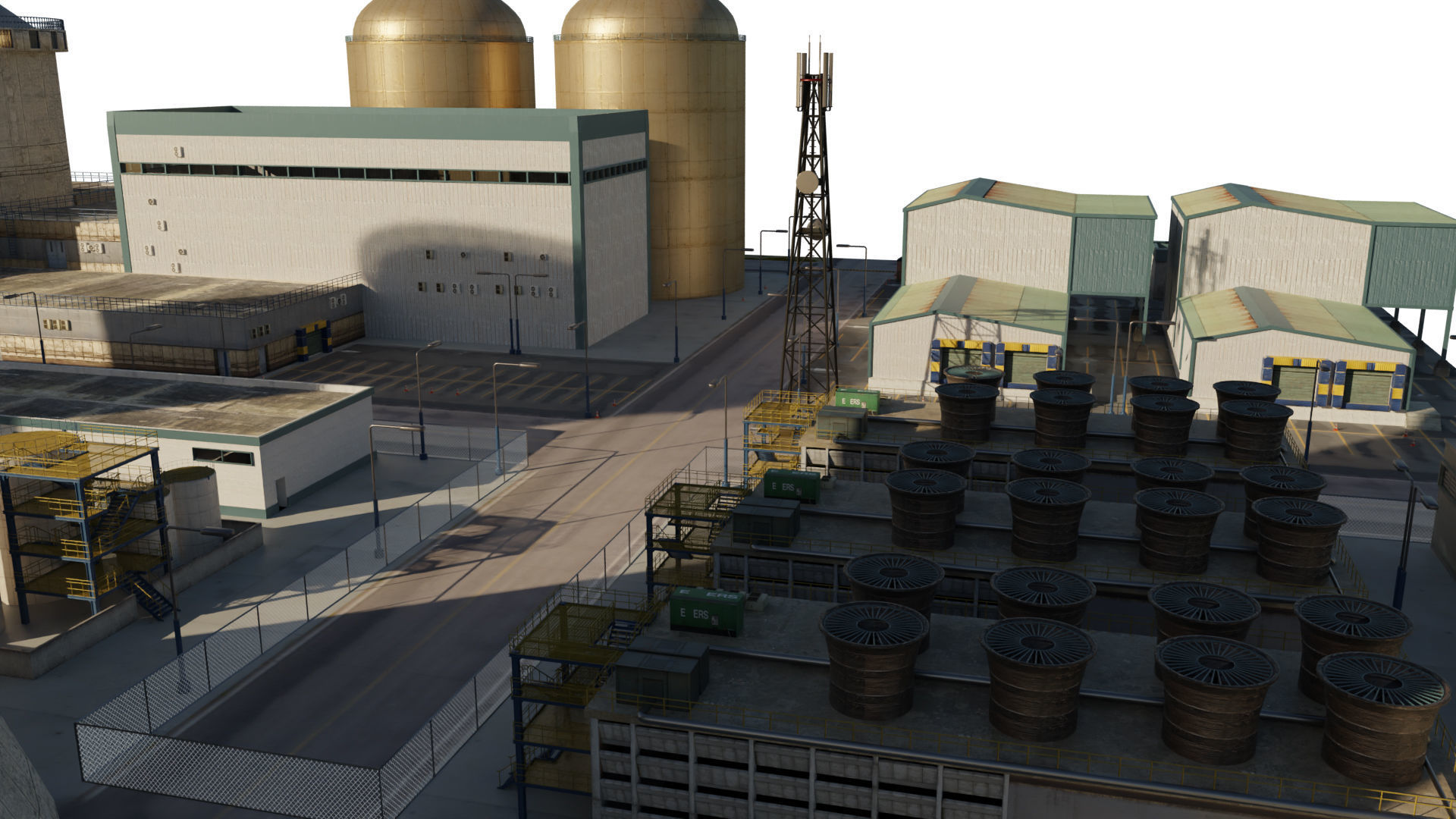Nuclear Power Plant  3D model 3D model_5