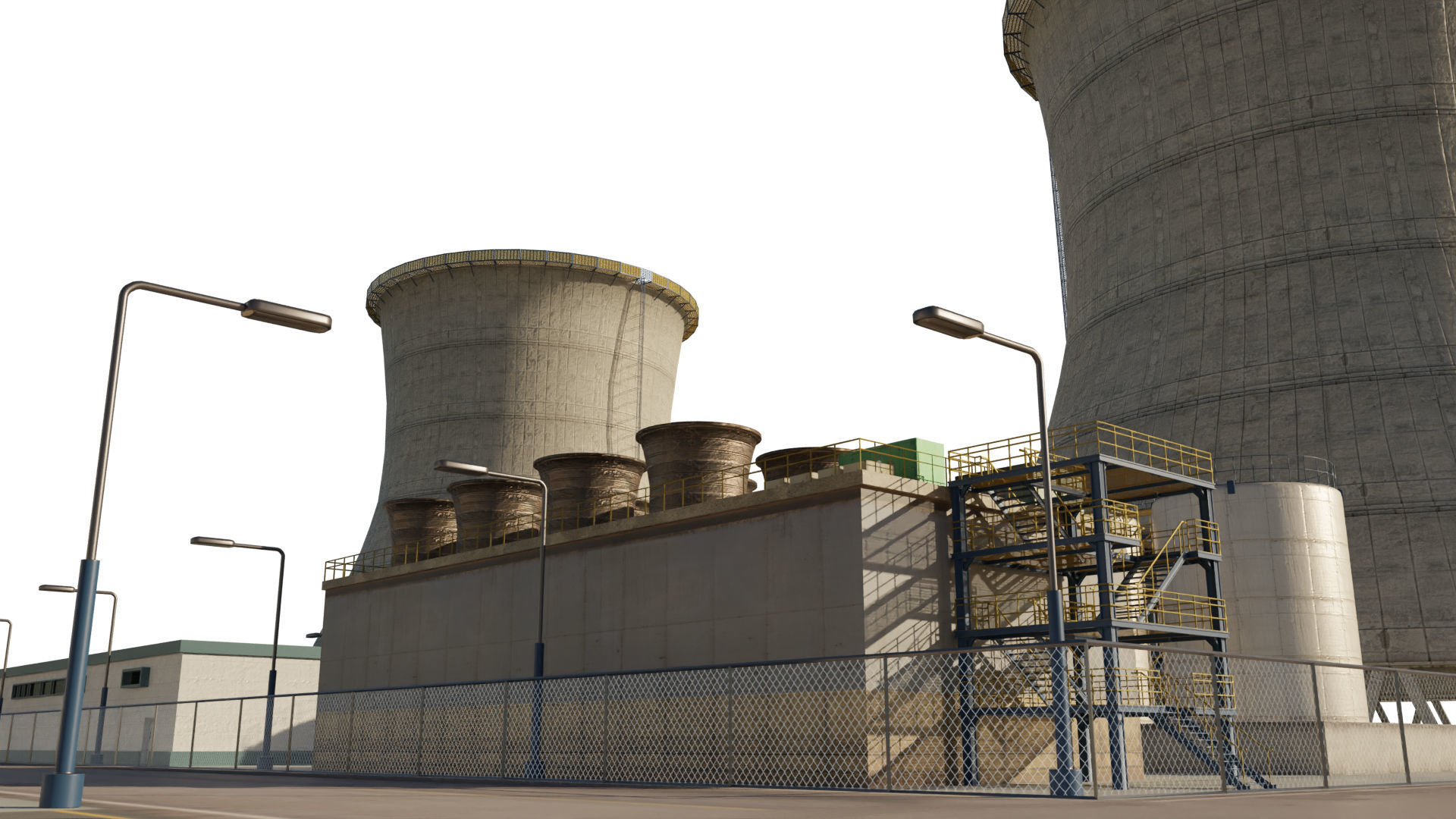 Nuclear Power Plant  3D model 3D model_1