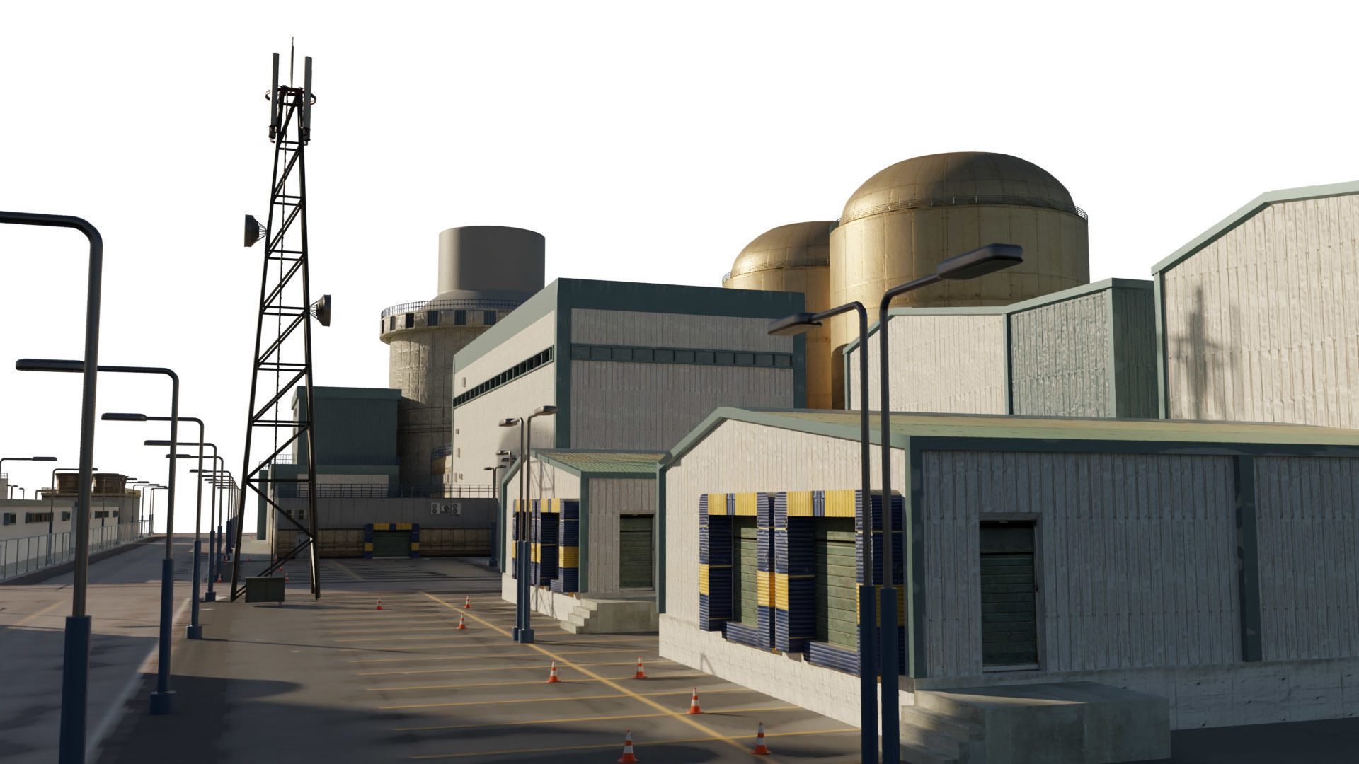 Nuclear Power Plant  3D model 3D model_31