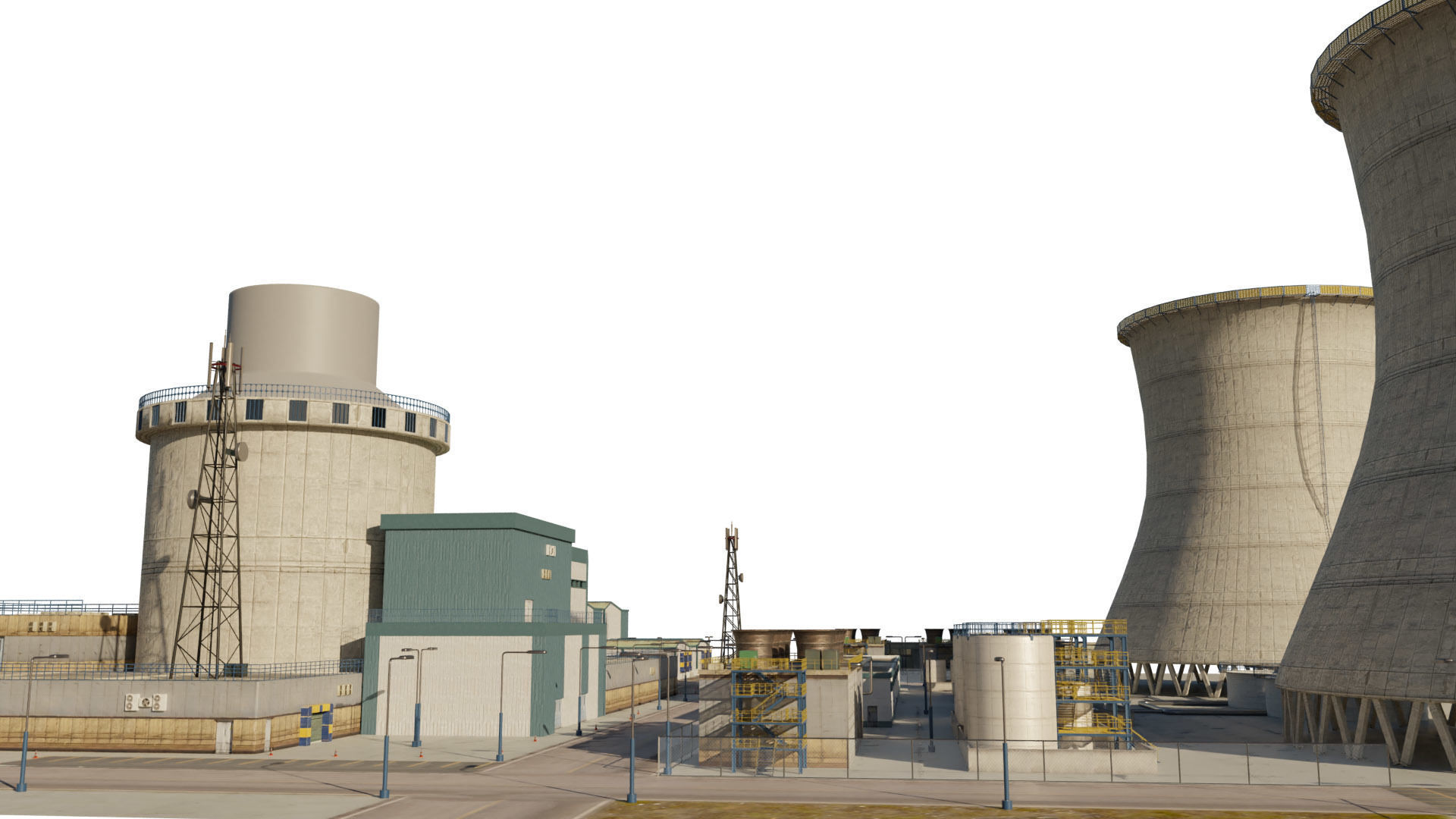 Nuclear Power Plant  3D model 3D model_15