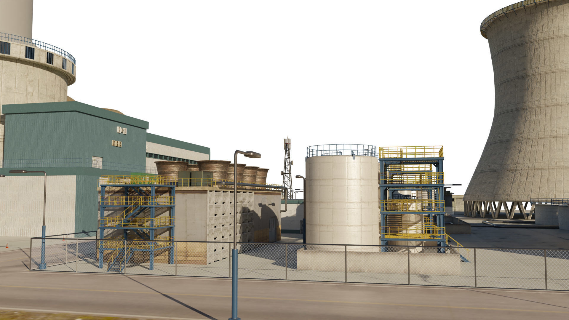 Nuclear Power Plant  3D model 3D model_6