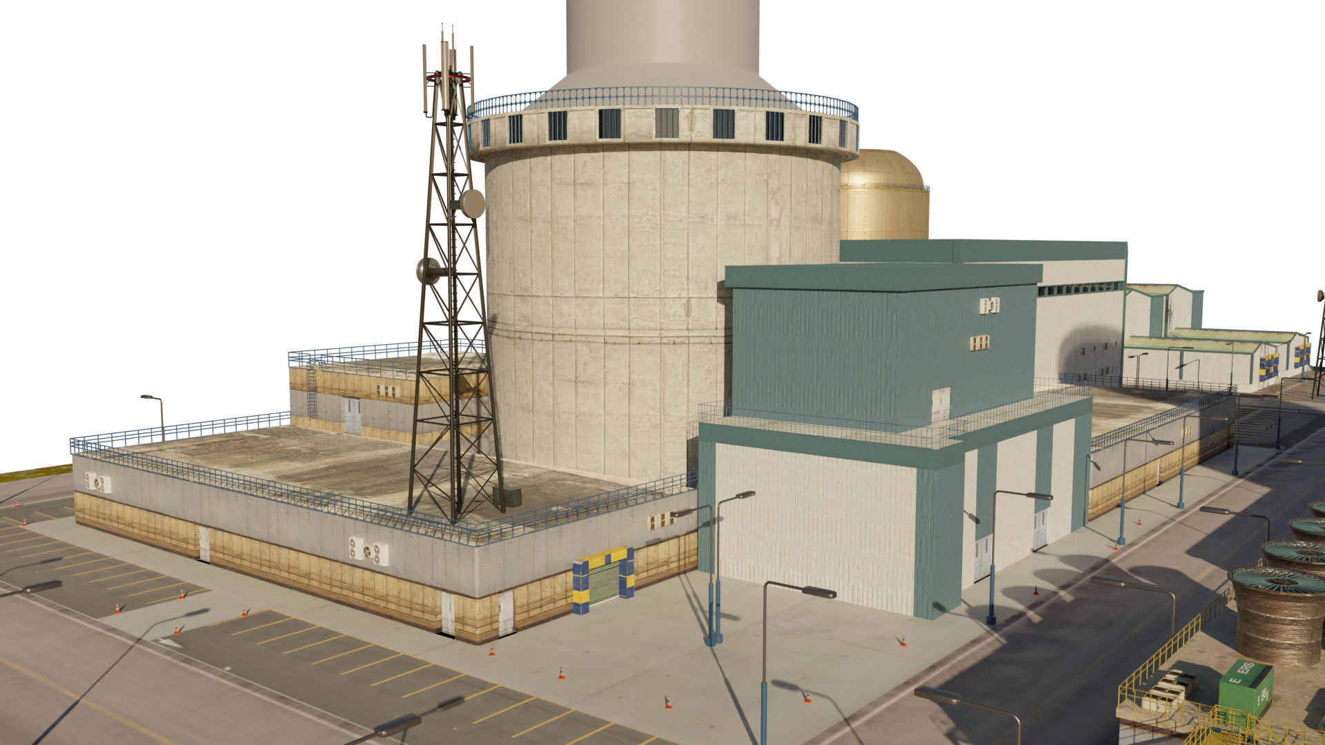 Nuclear Power Plant  3D model 3D model_2