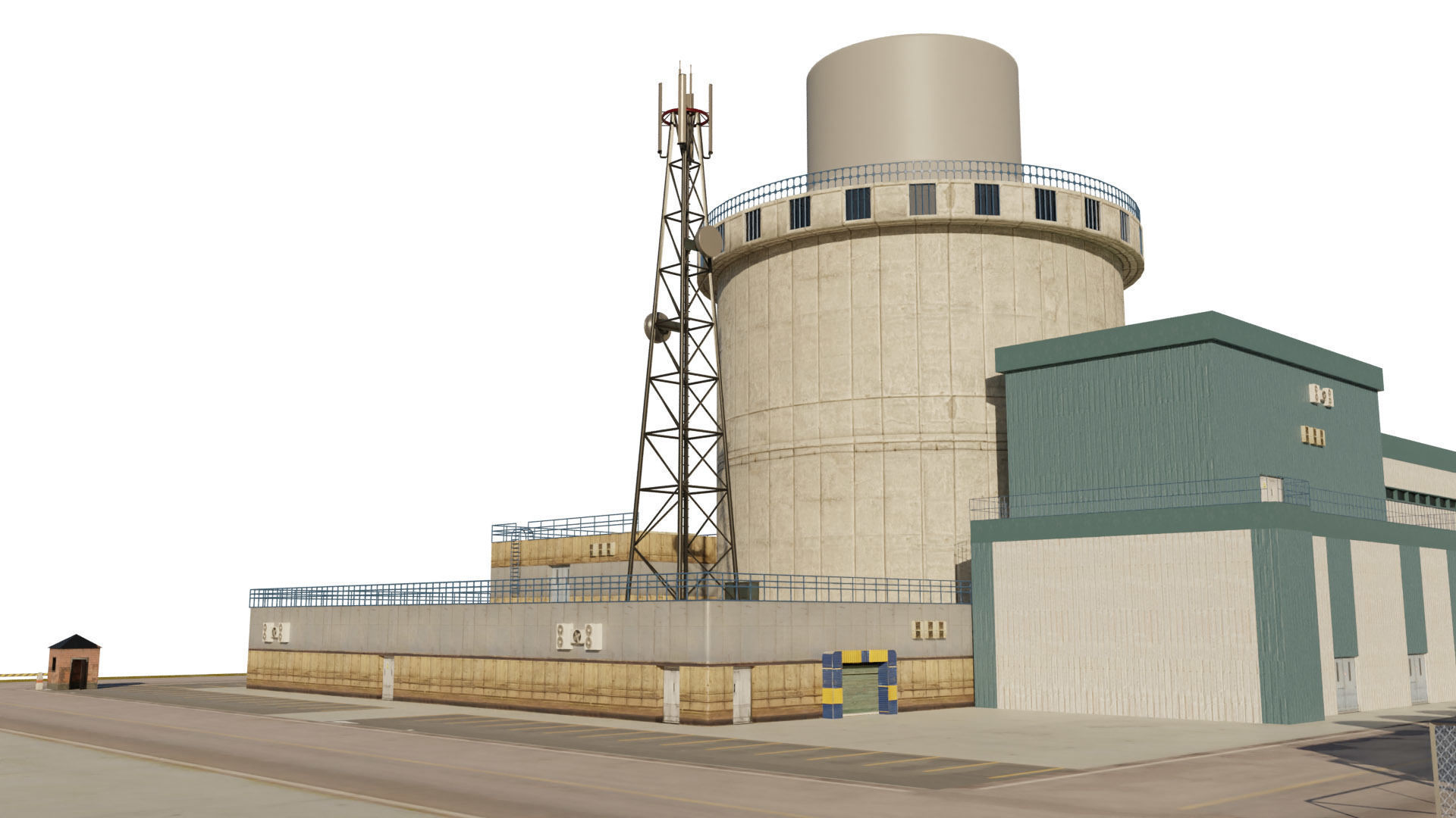 Nuclear Power Plant  3D model 3D model_7