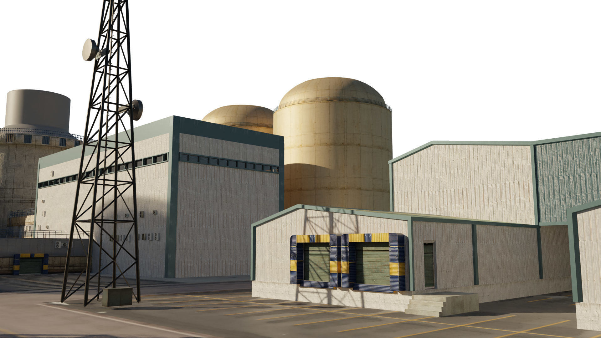 Nuclear Power Plant  3D model 3D model_19