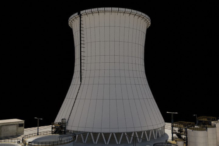 Nuclear Power Plant  3D model 3D model_35