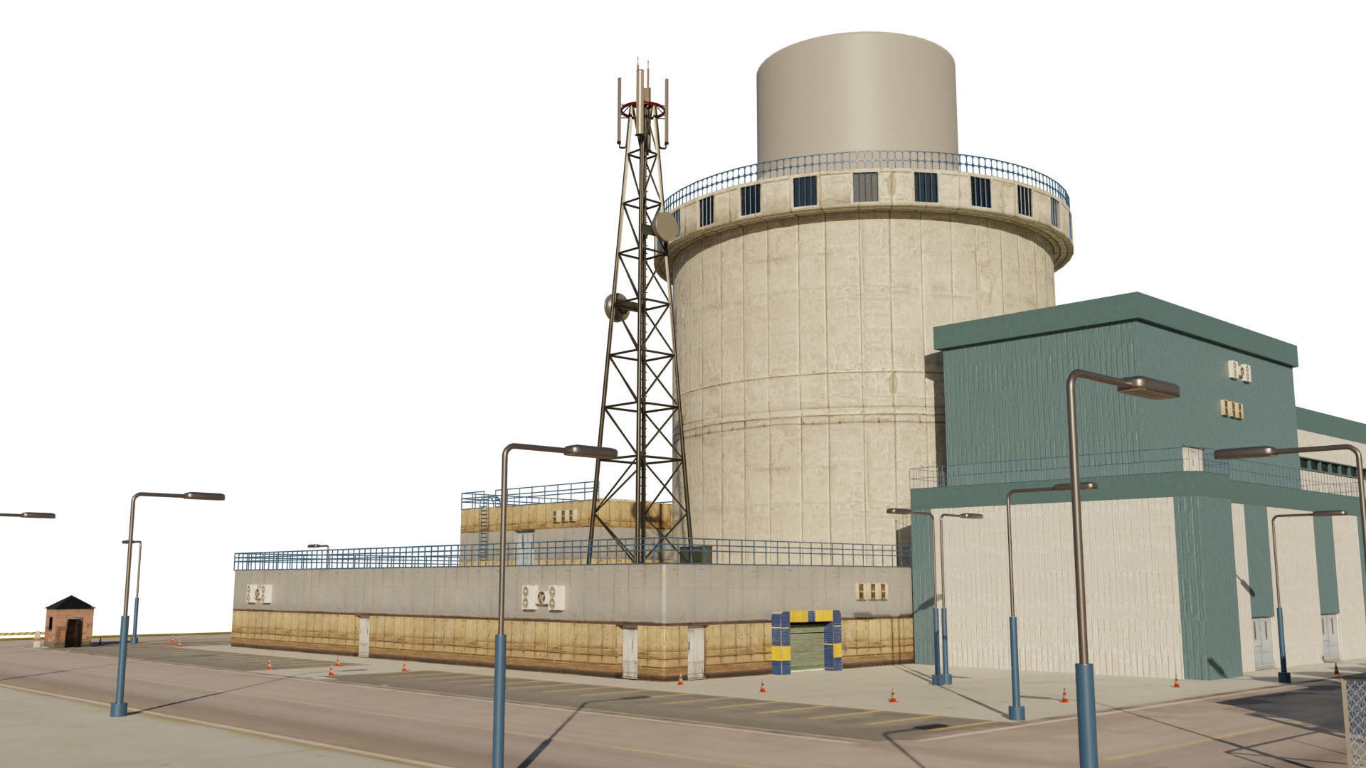 Nuclear Power Plant  3D model 3D model_29