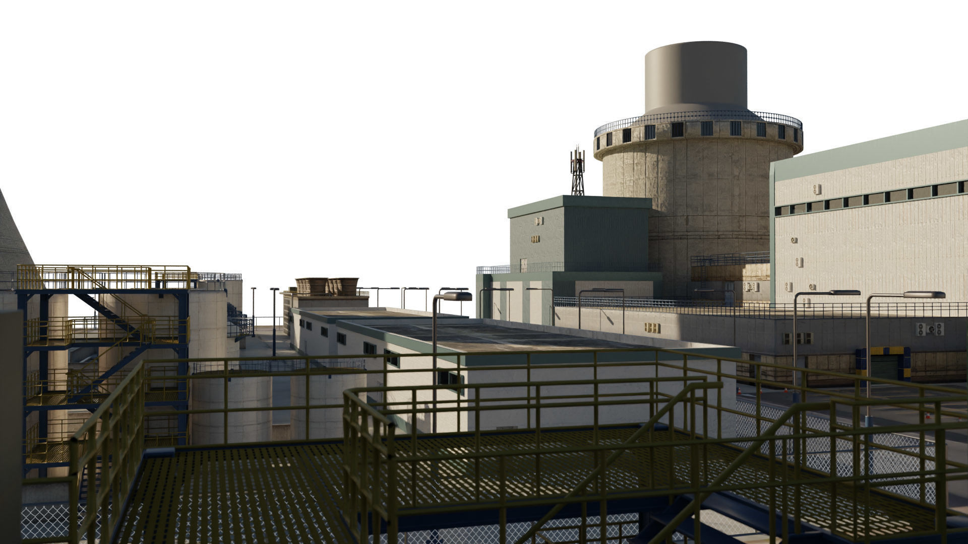 Nuclear Power Plant  3D model 3D model_28