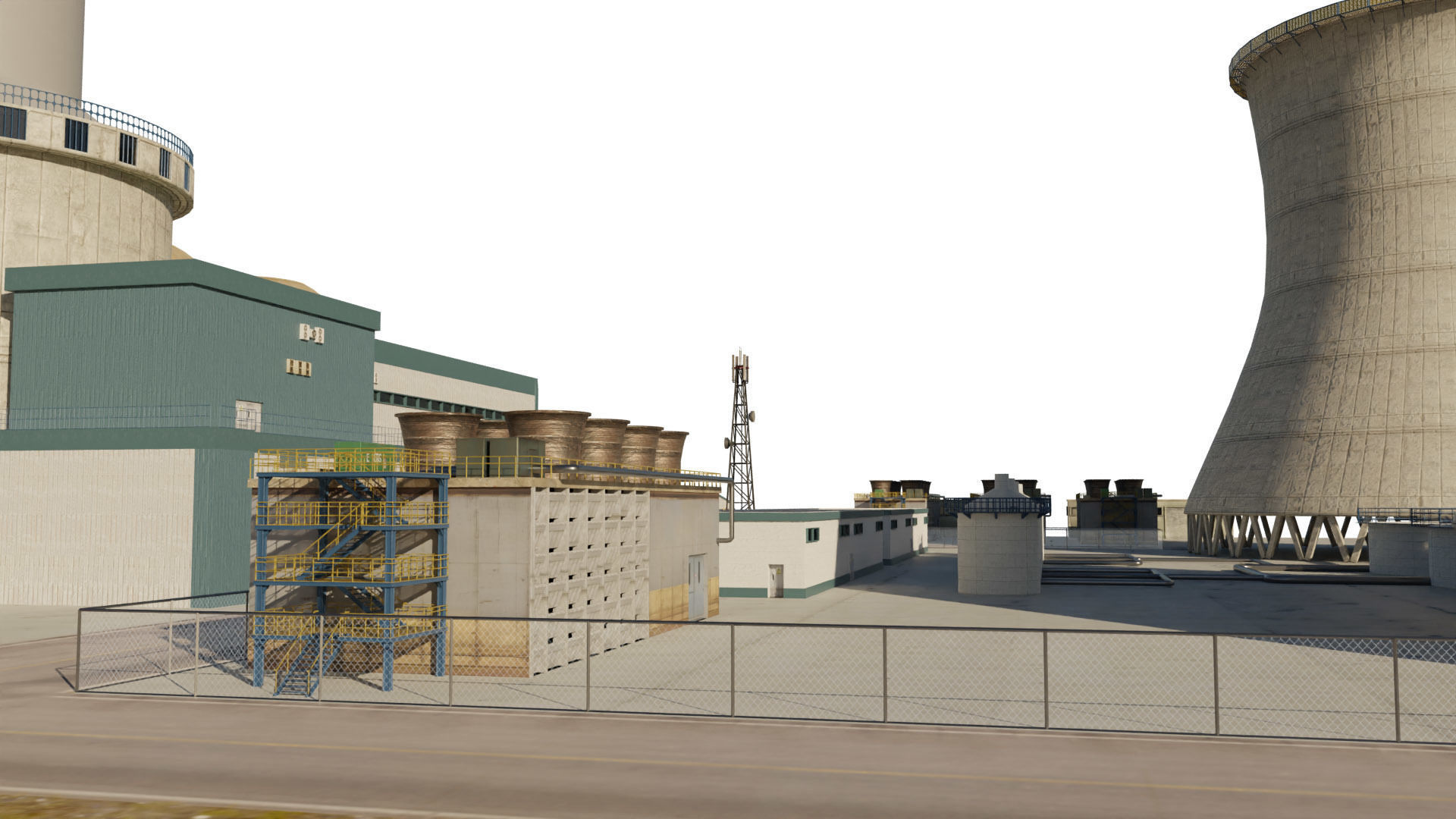 Nuclear Power Plant  3D model 3D model_18