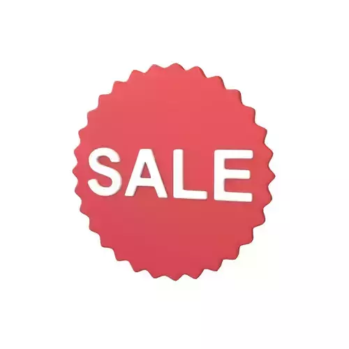 Sale Icon v2 001 Low-poly 3D model