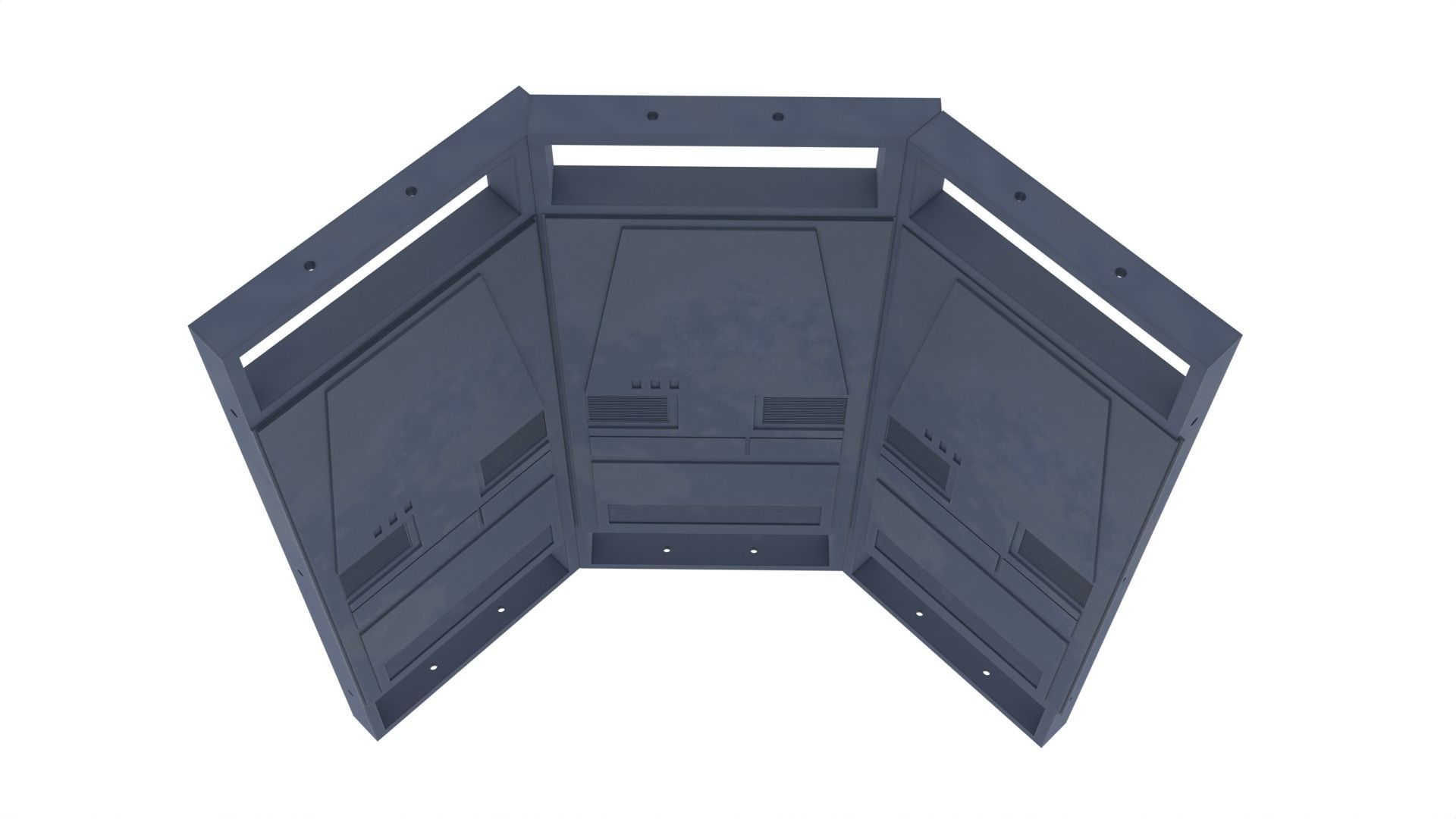 Death Star Wall Panel - D - 1-18 scale Kenner Hasbro Free 3D print model_24
