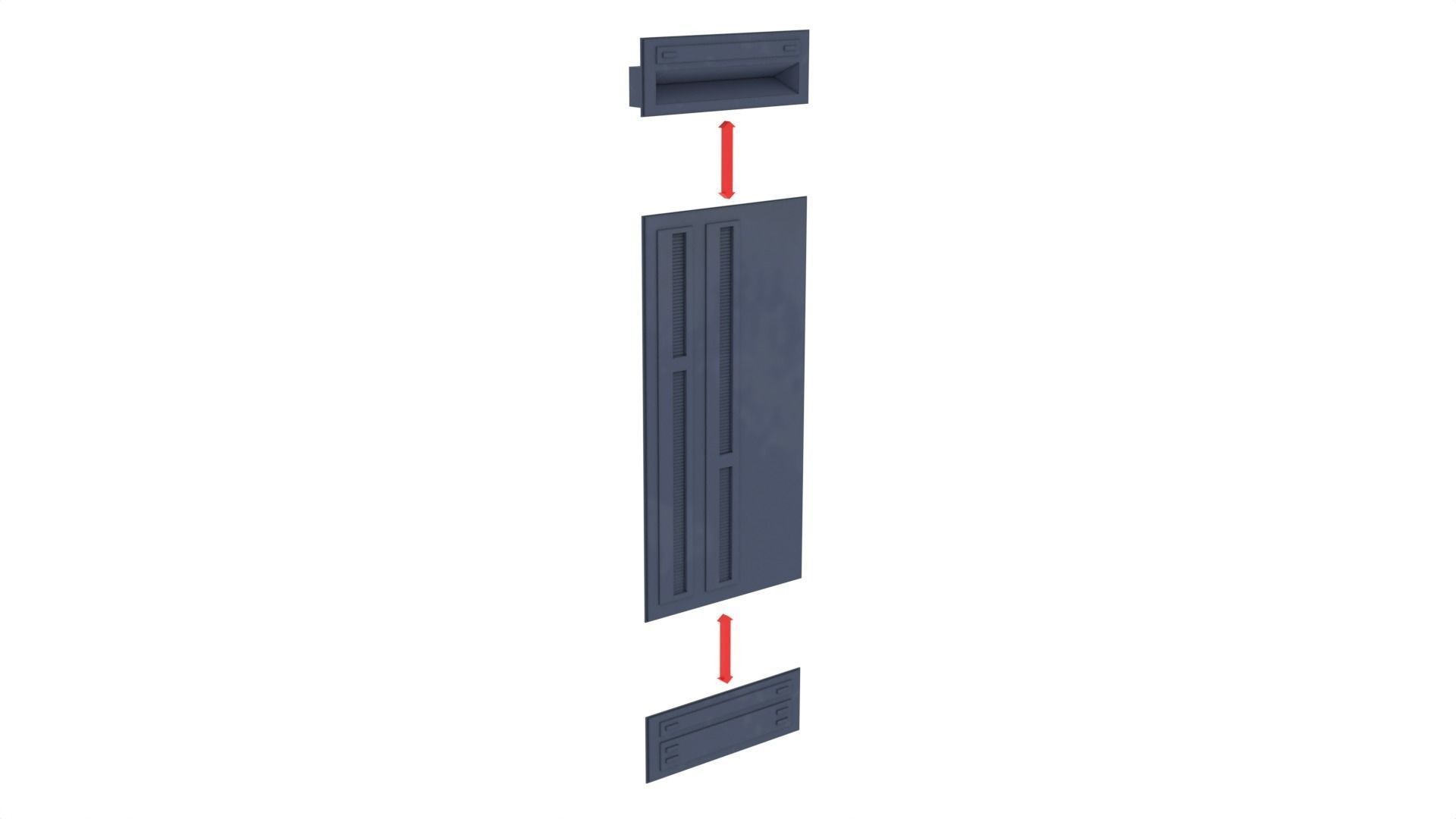 Death Star Wall Panel - D - 1-18 scale Kenner Hasbro Free 3D print model_7