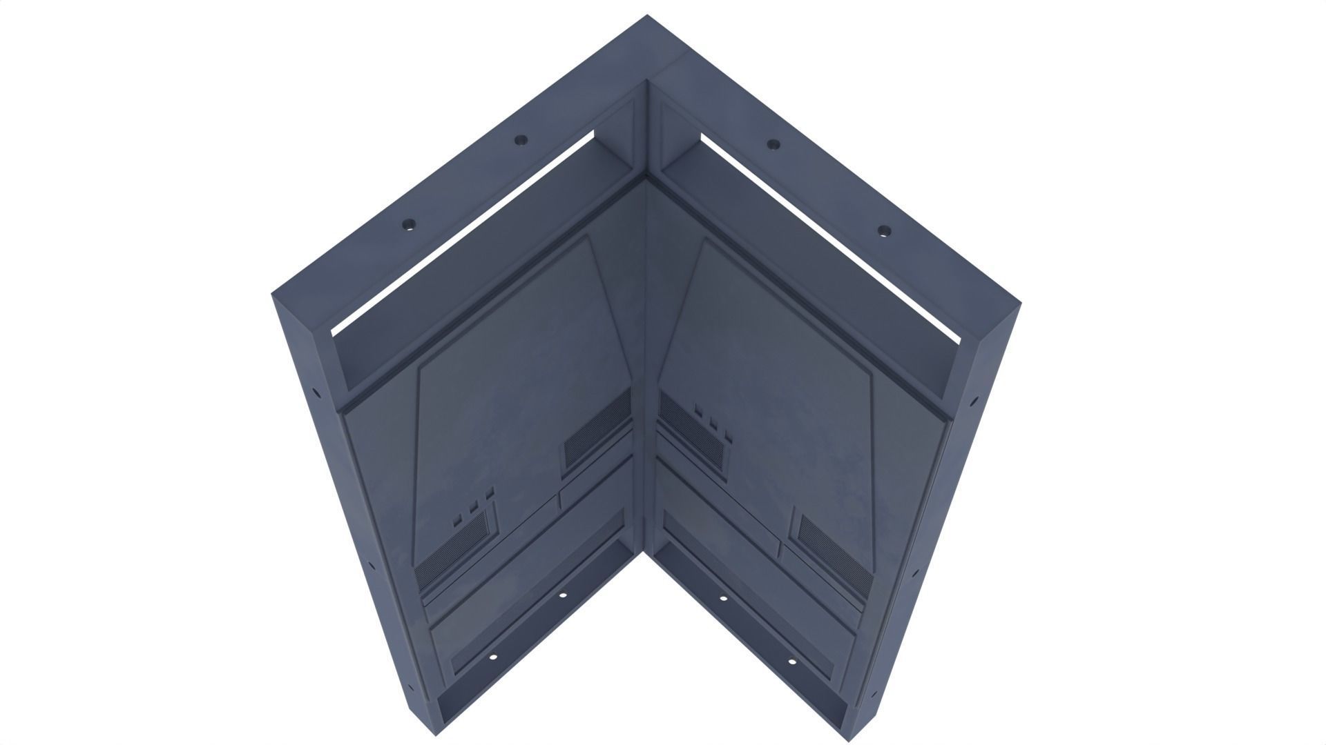 Death Star Wall Panel - D - 1-18 scale Kenner Hasbro Free 3D print model_26