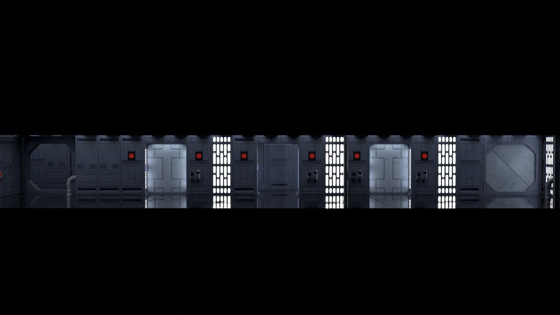 Death Star Wall Panel - D - 1-18 scale Kenner Hasbro Free 3D print model_13