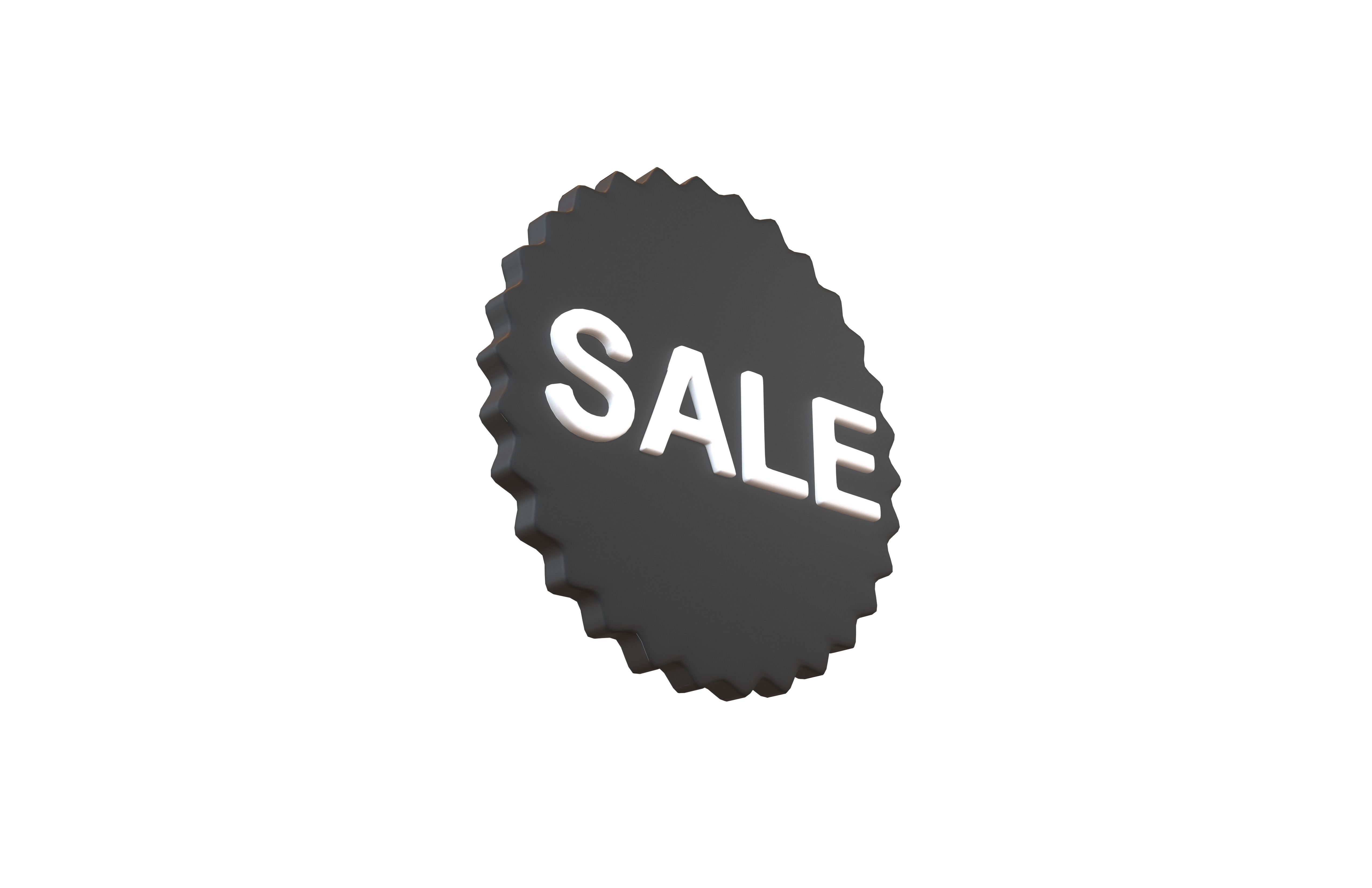 Sale Icon v2 003 Low-poly 3D model_3