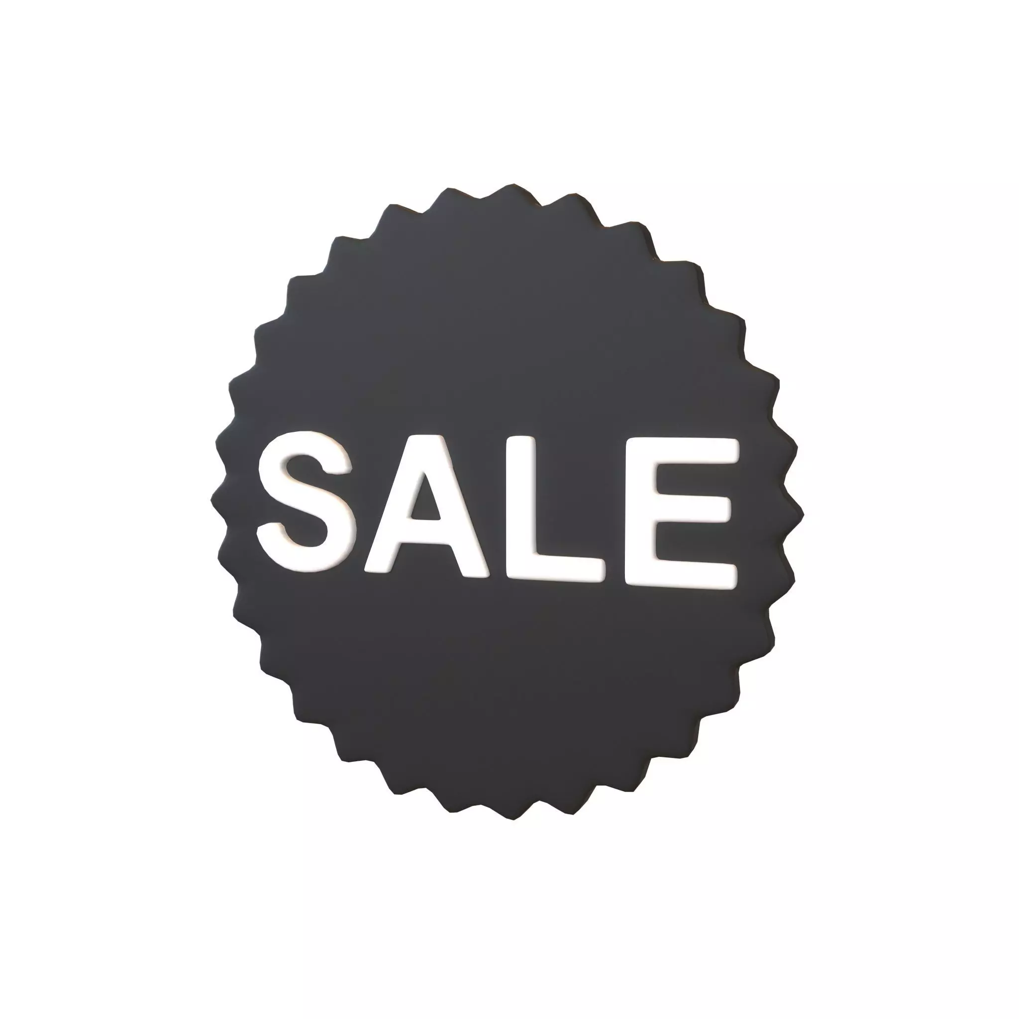 Sale Icon v2 003 Low-poly 3D model_0