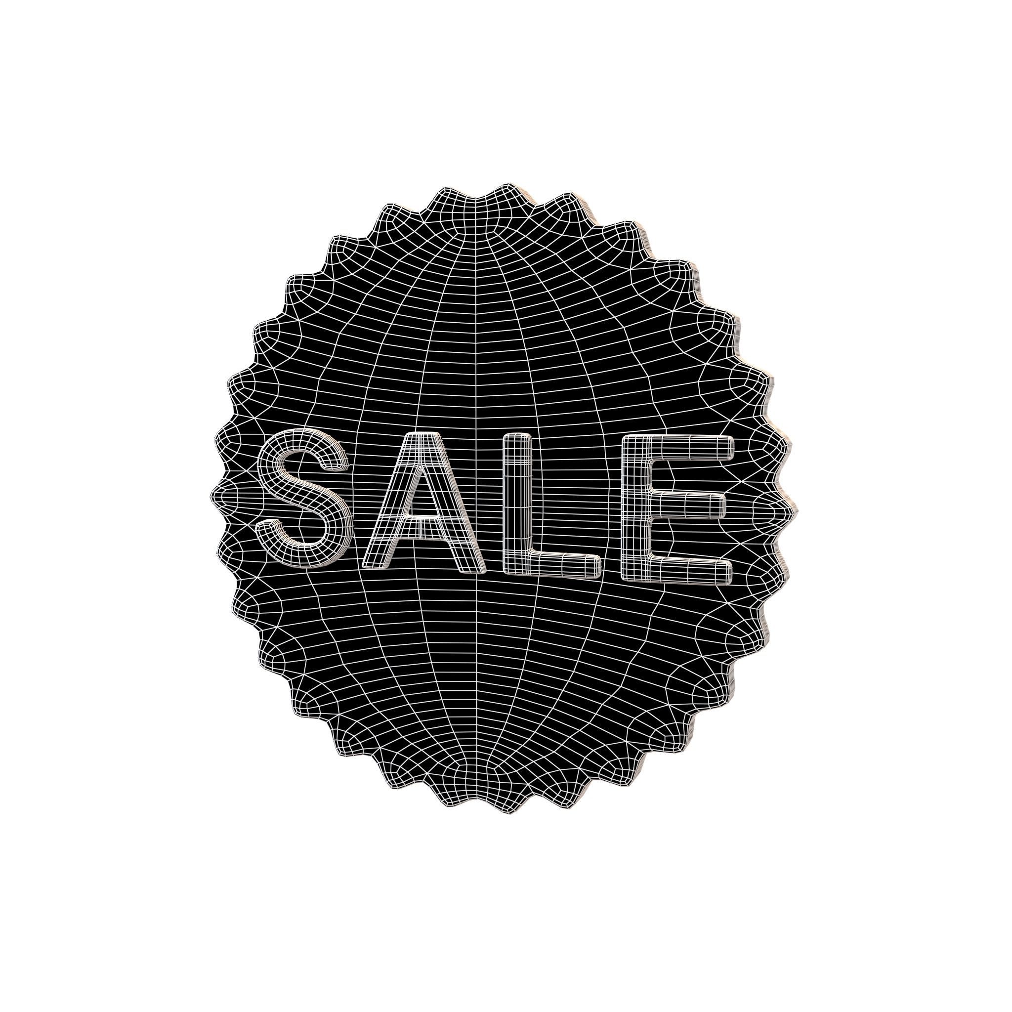 Sale Icon v2 003 Low-poly 3D model_4
