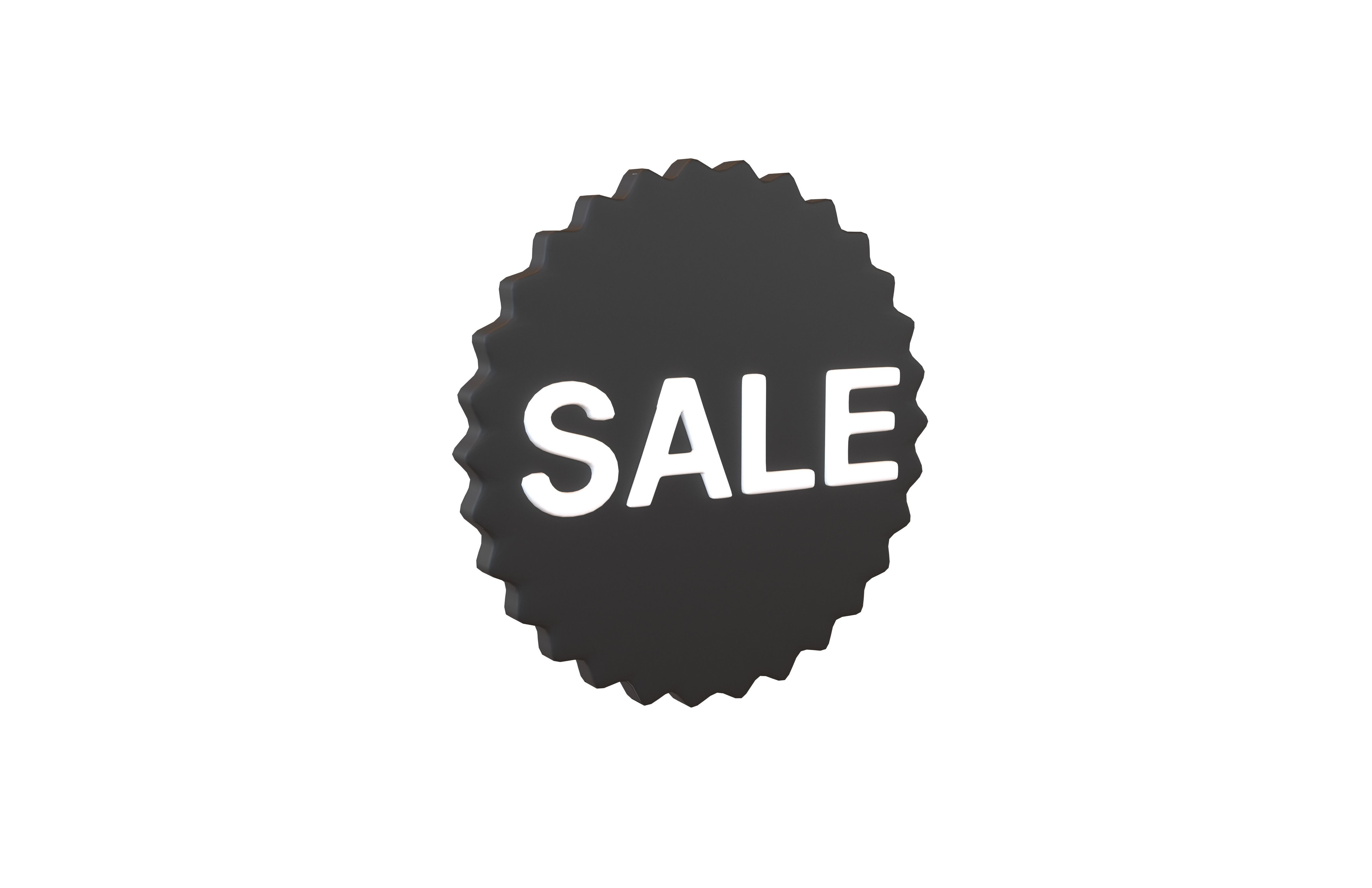 Sale Icon v2 003 Low-poly 3D model_1