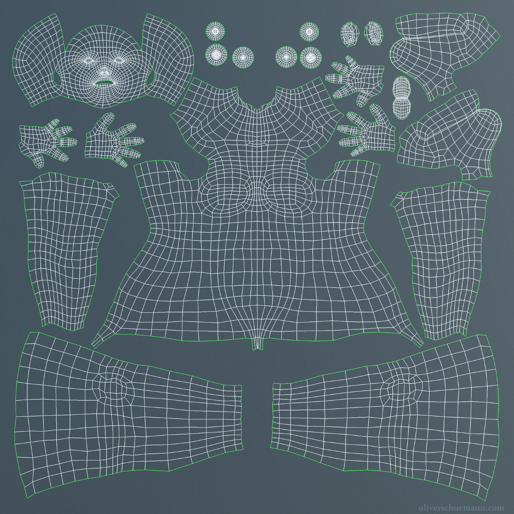 Female Basemesh 3D model_2