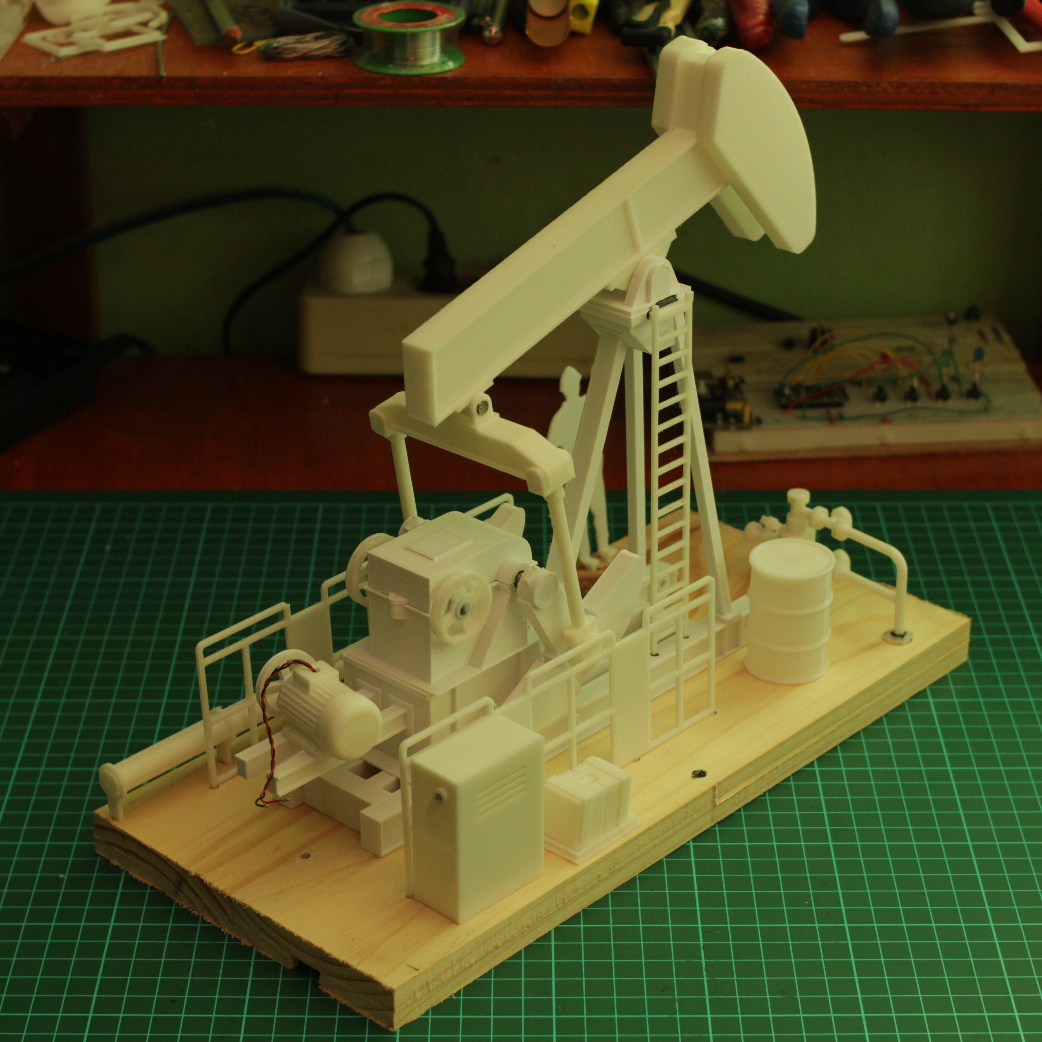 Oil Pump Jack 3D print model_2