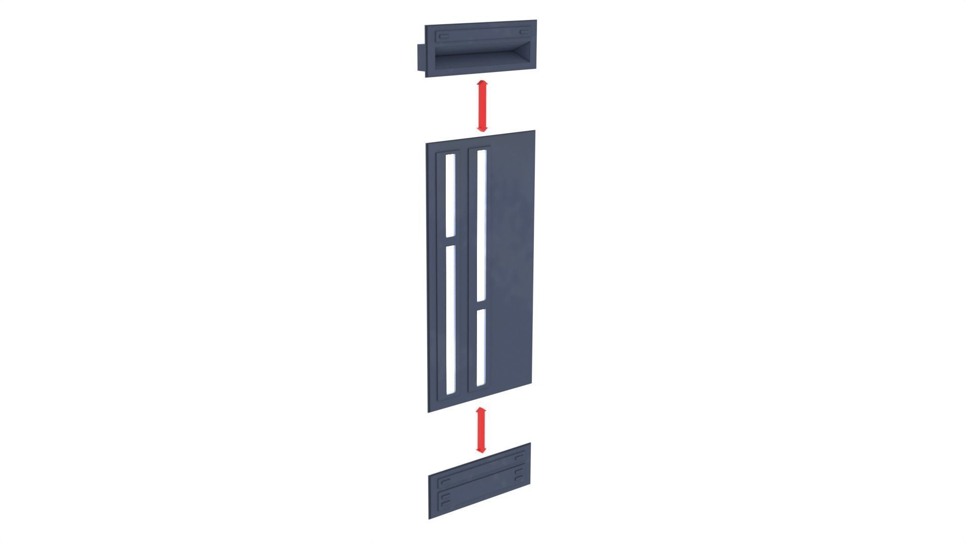 Death Star Wall Panel - F - 1-12 scale Blackseries  Free 3D print model_7