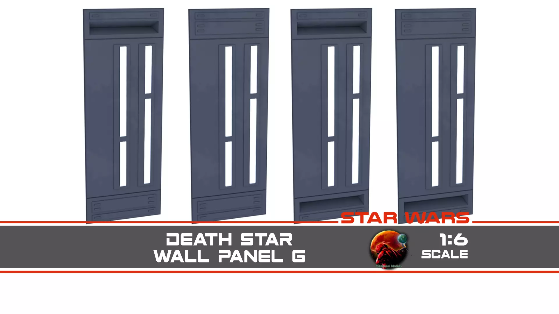 Death Star Wall Panel - G - 1-6 scale Hottoys  Free 3D print model_0
