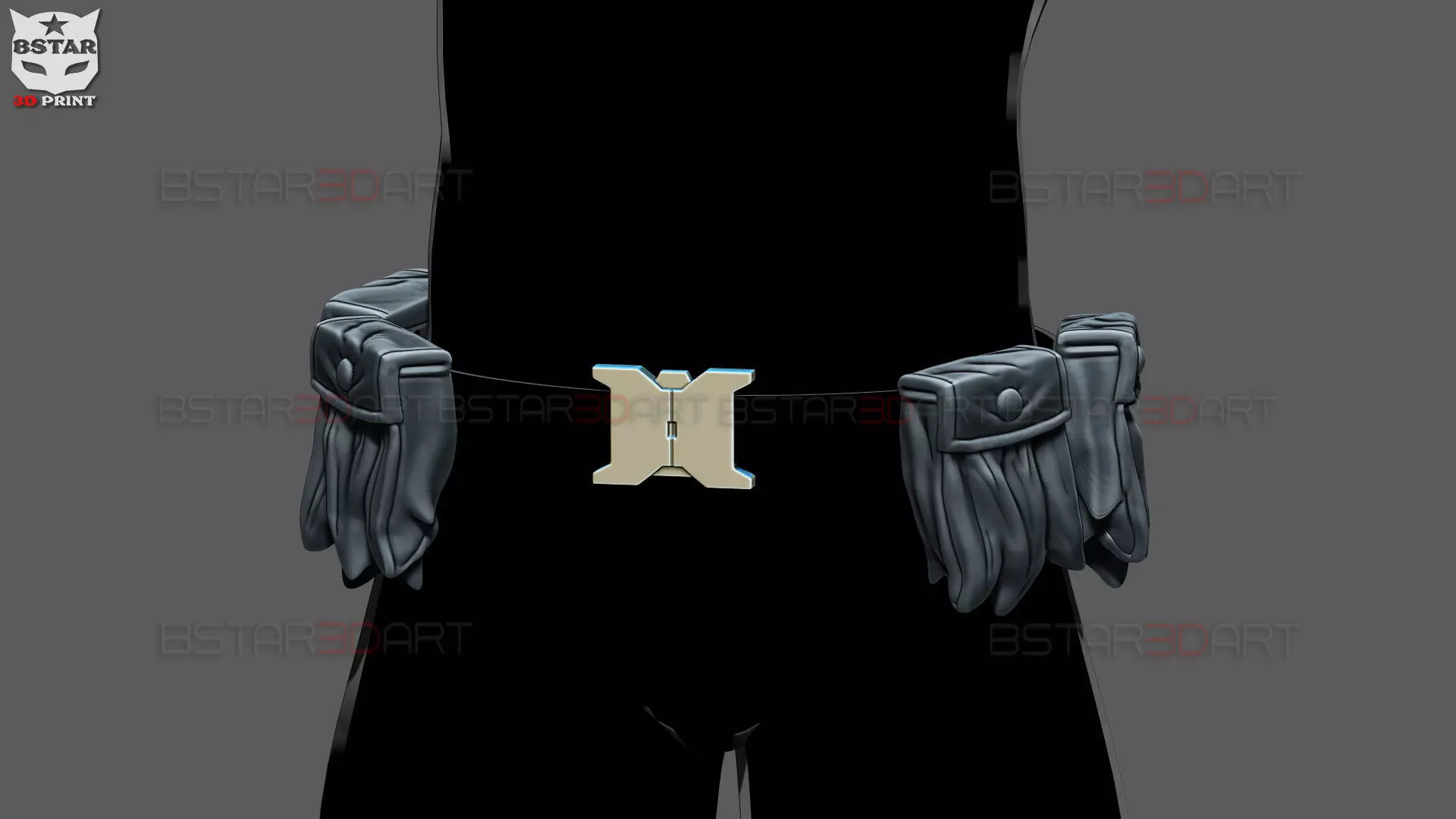 Dark Deku Belt Armor Suit - My Hero Academia Cosplay 3D print model_0