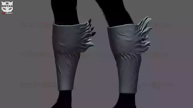 Dark Deku Legs Calf Armor Suit - My Hero Academia Cosplay 3D print model