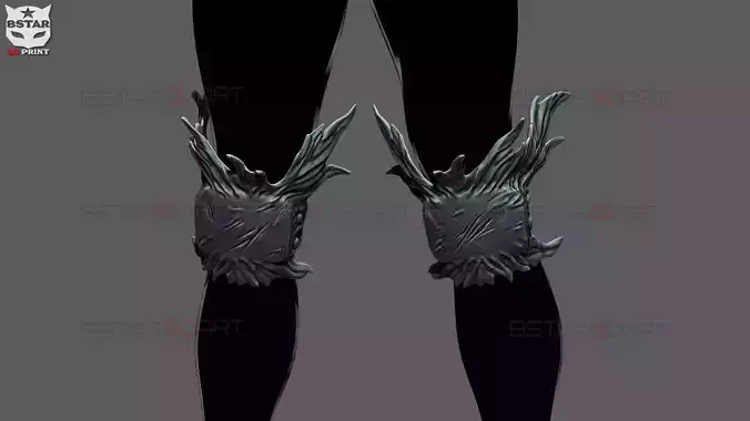 Dark Deku Knees Armor Suit - My Hero Academia Cosplay 3D print model