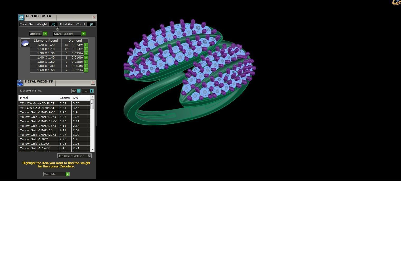 Leaf Light Wt Ring - 94 3D print model_3