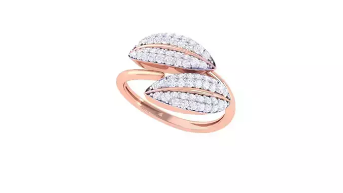 Leaf Light Wt Ring - 94 3D print model