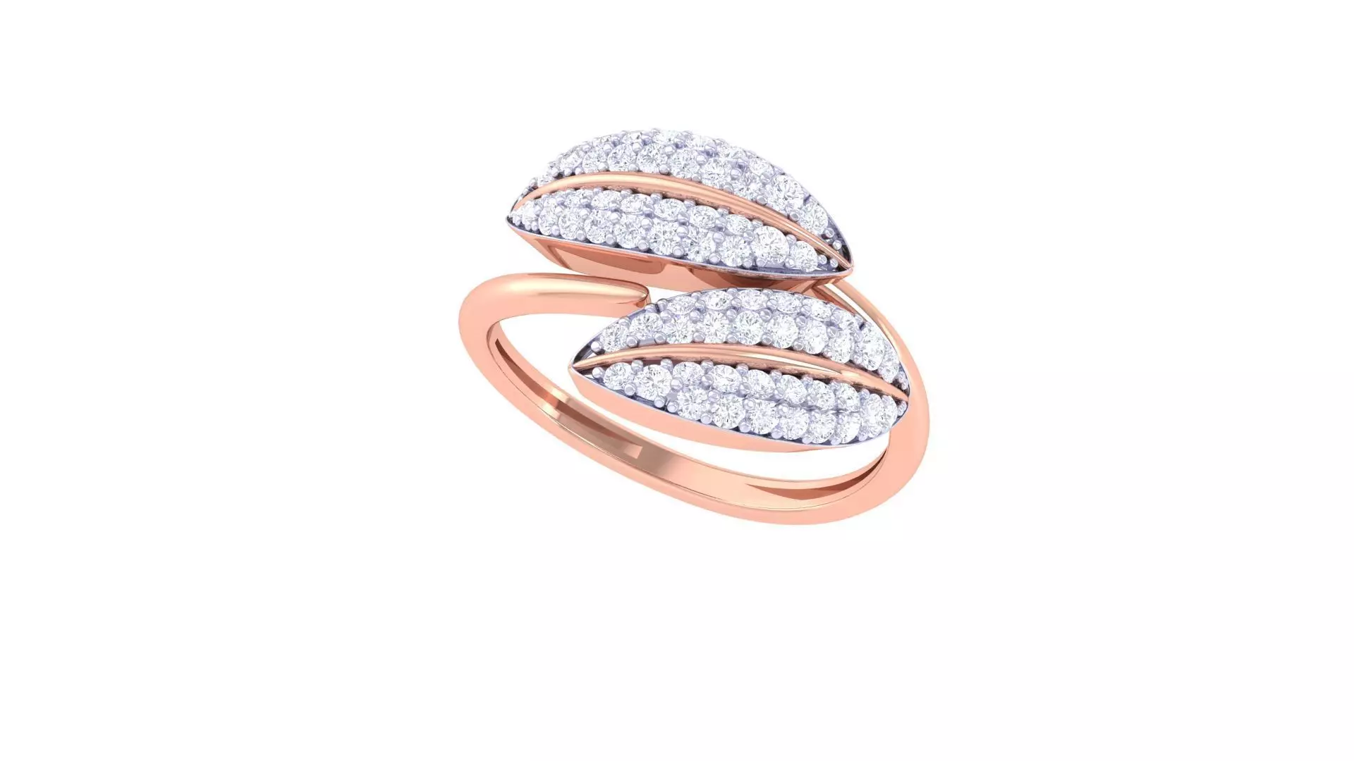 Leaf Light Wt Ring - 94 3D print model_0