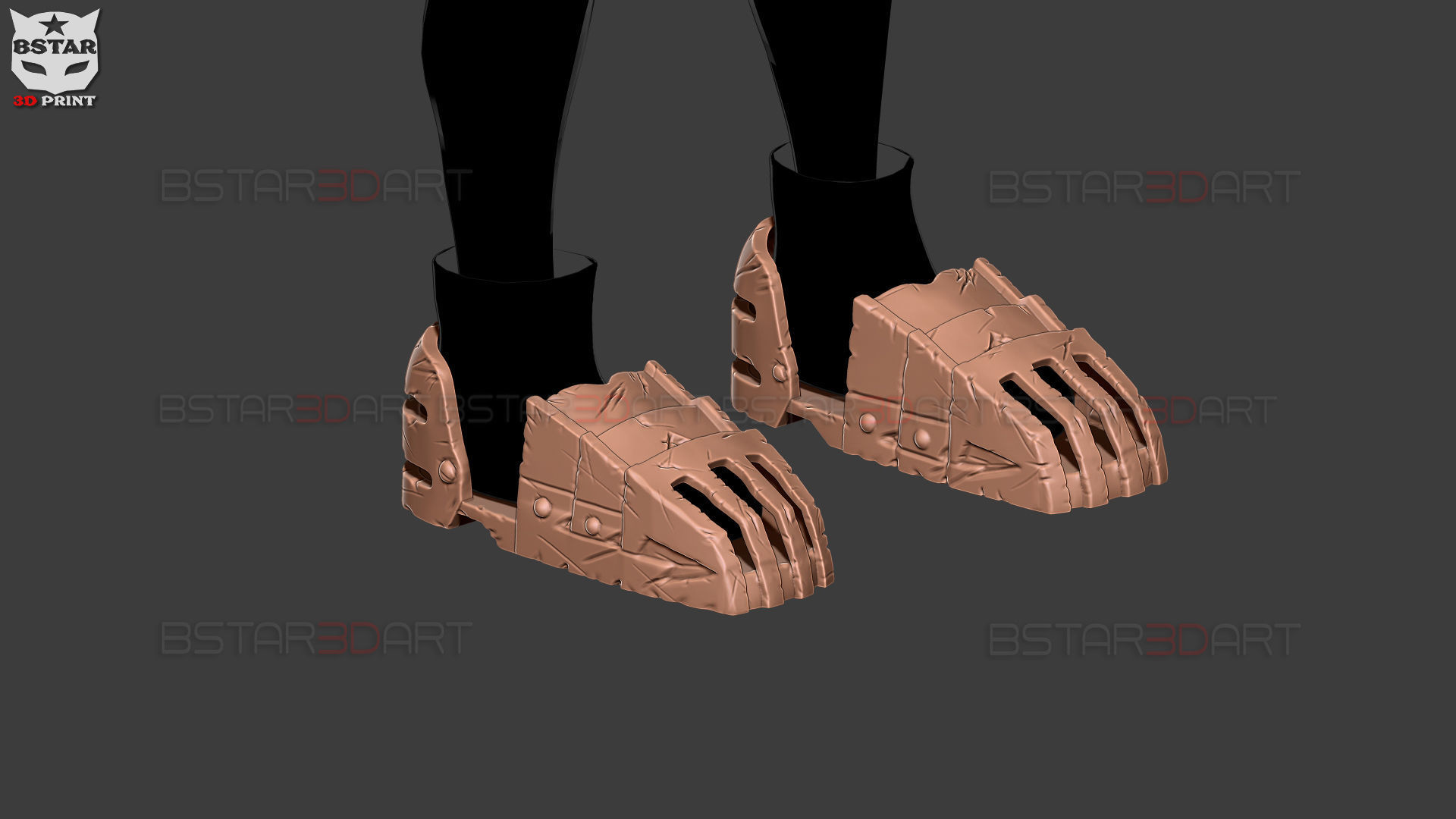 Dark Deku Shoes Armor Suit - My Hero Academia Cosplay  3D print model_4