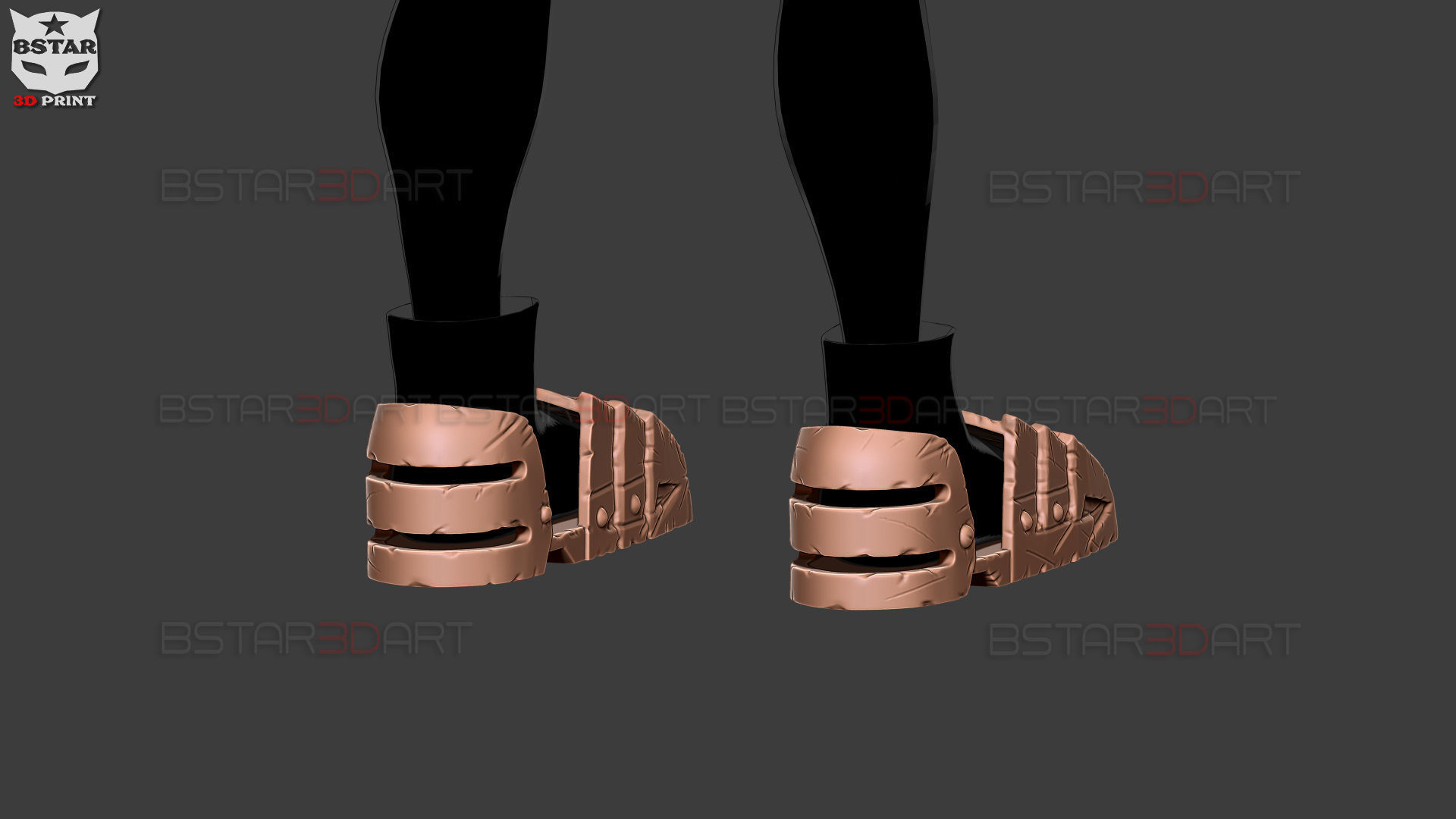 Dark Deku Shoes Armor Suit - My Hero Academia Cosplay  3D print model_3