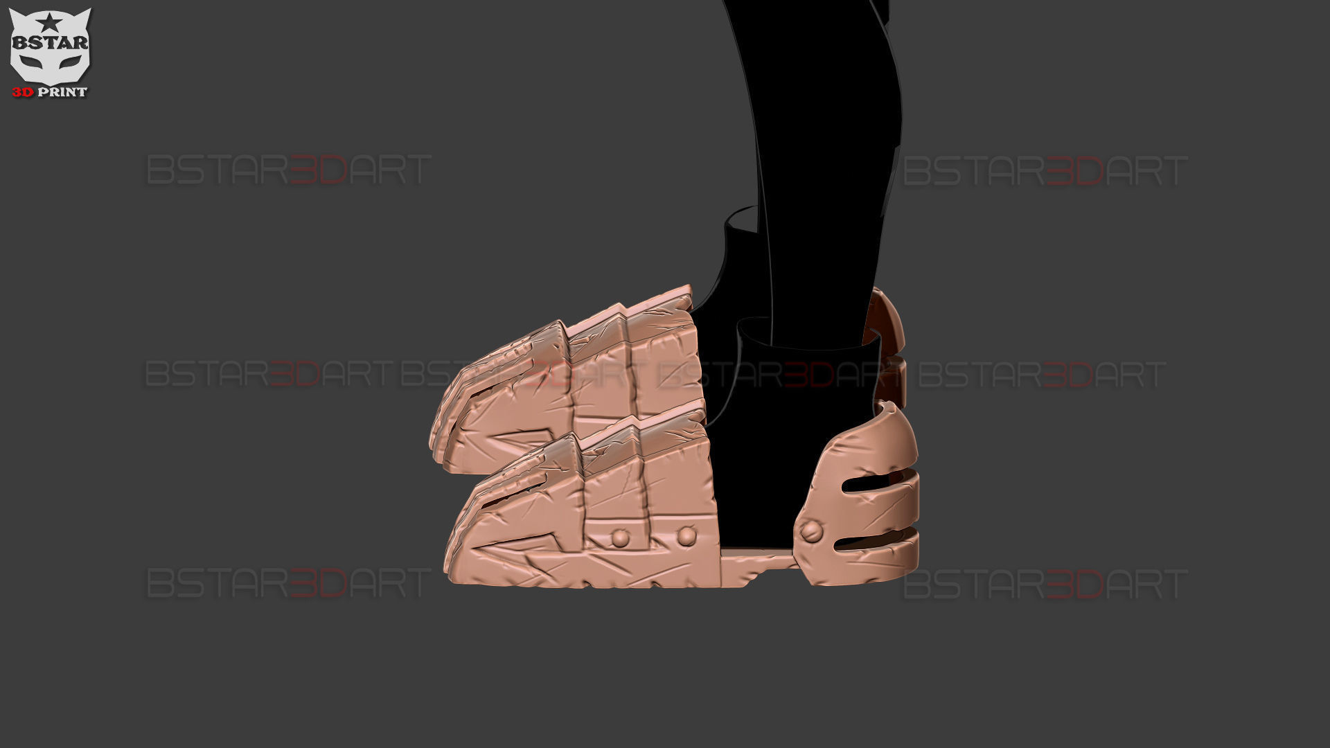 Dark Deku Shoes Armor Suit - My Hero Academia Cosplay  3D print model_2