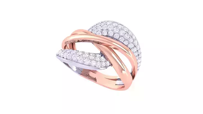 Women Vintage Ring 3dm STL OBJ FBX Renders Details