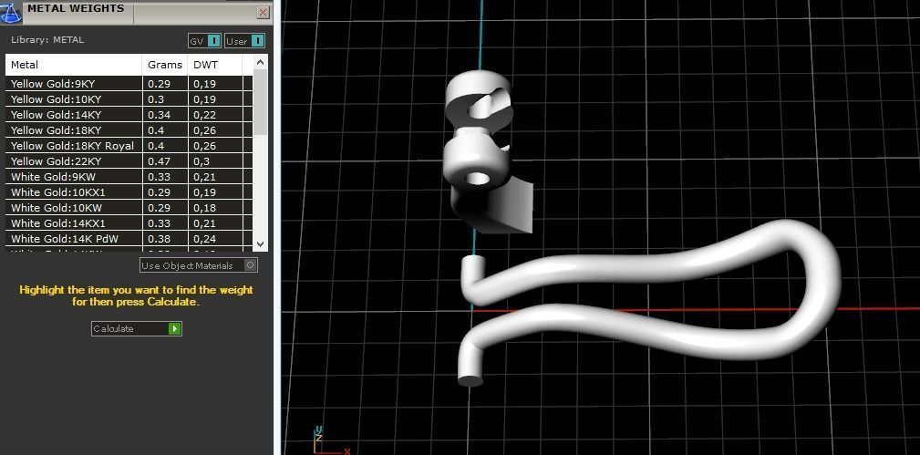 Lock for Earring Model 3144 3D print model_9