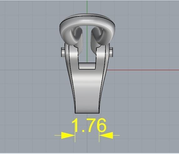 Lock for Earring Model 3144 3D print model_8